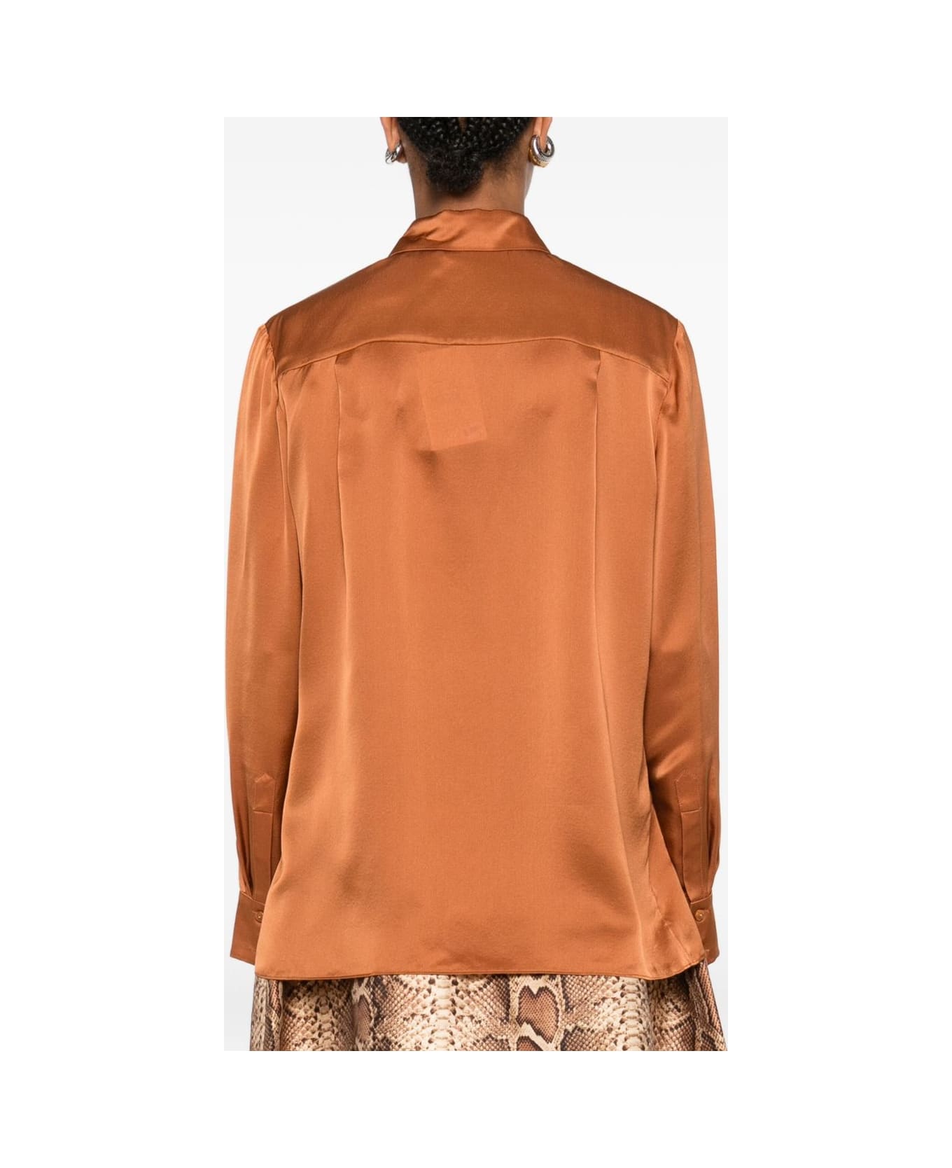 Zimmermann Satin Silk Shirt - Brown