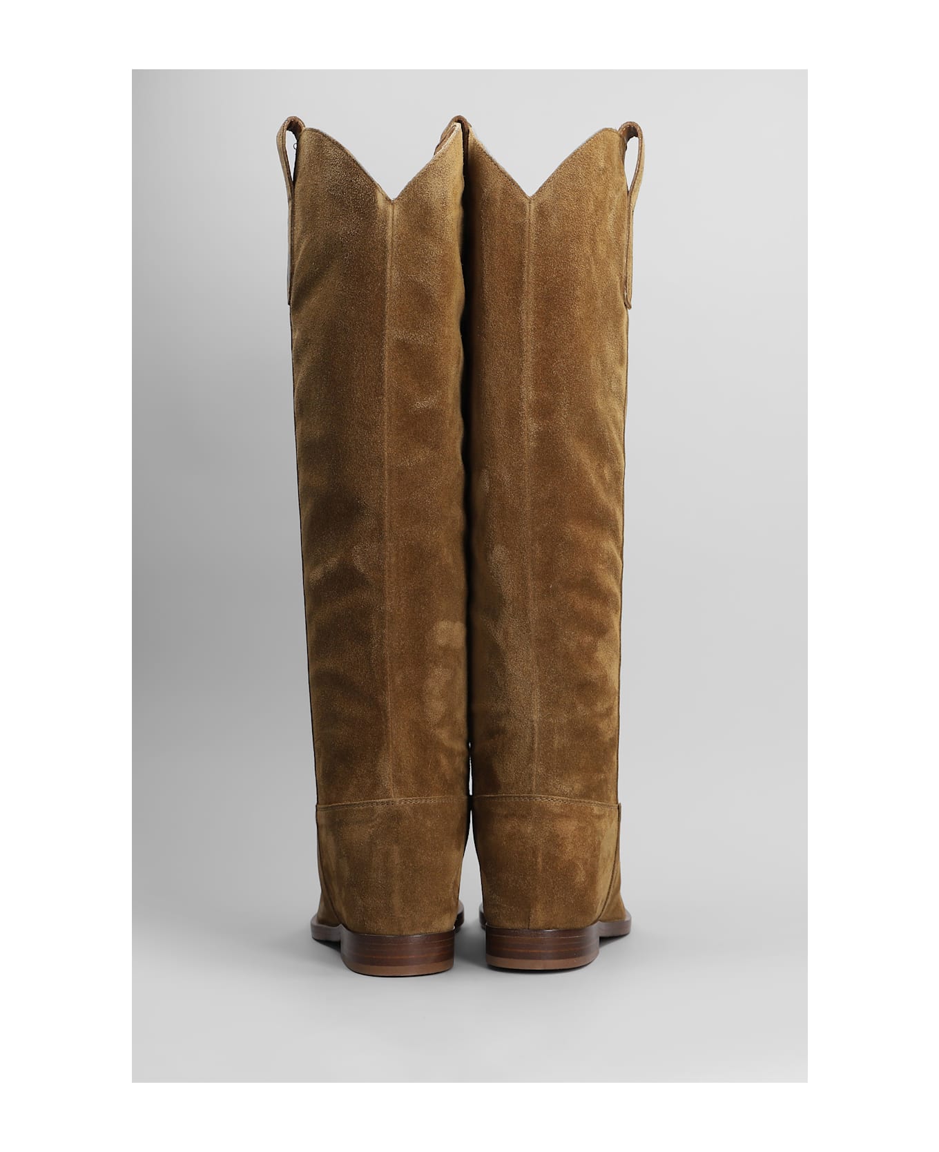 Via Roma 15 In Leather Color Suede - leather color