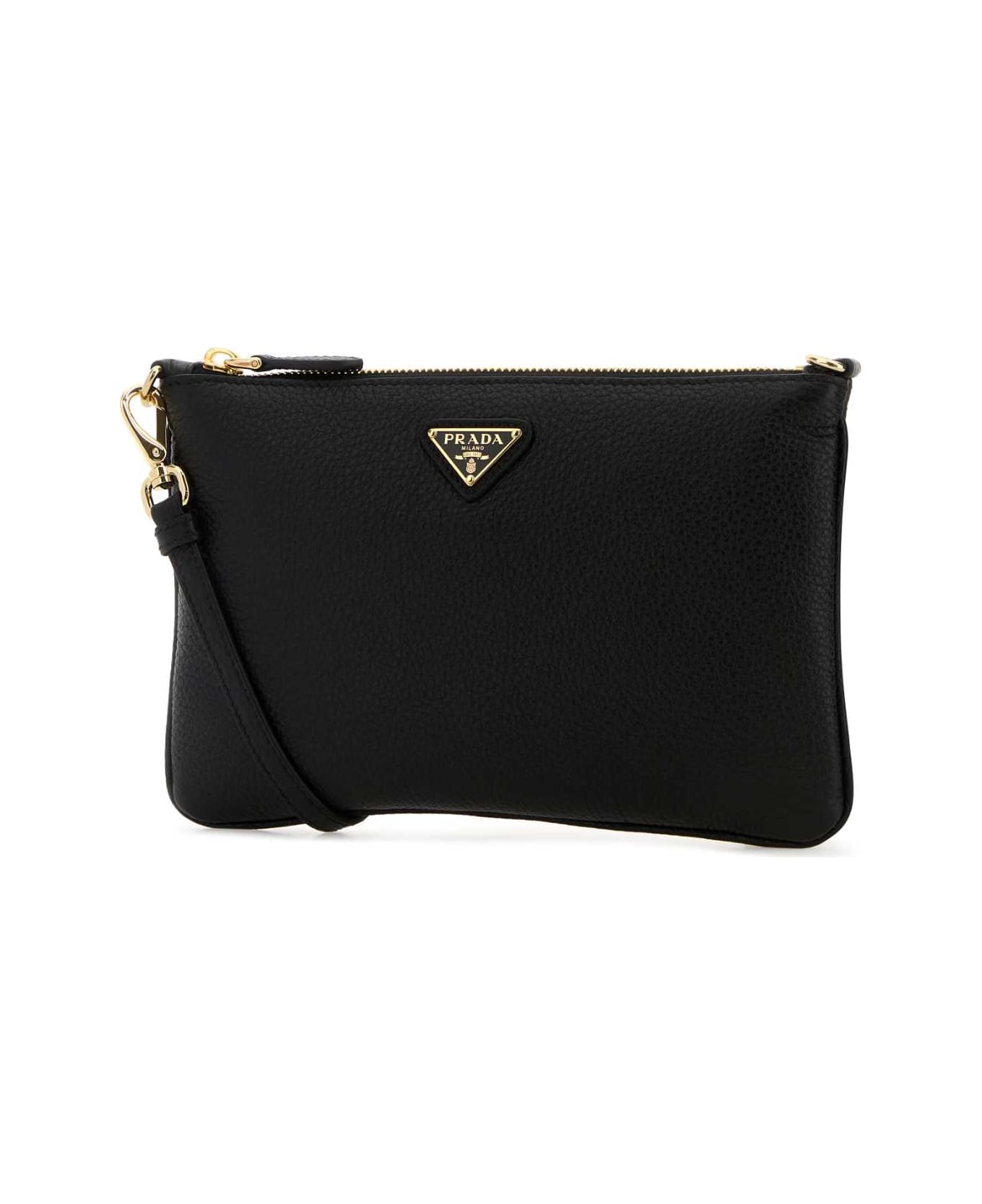 Prada Black Leather Crossbody Bag - NERO