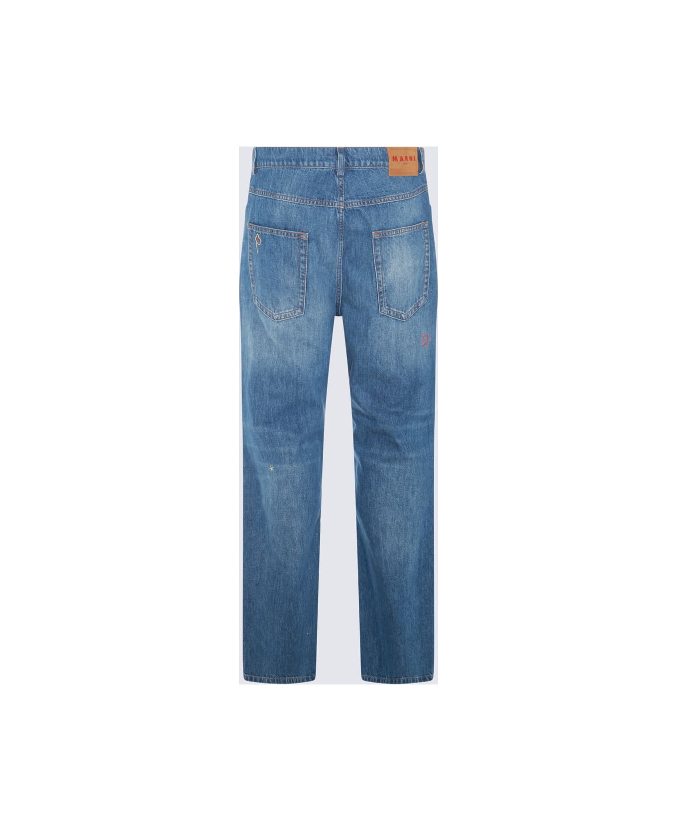 Marni Blue Cotton Denim Jeans - IRIS BLUE デニム