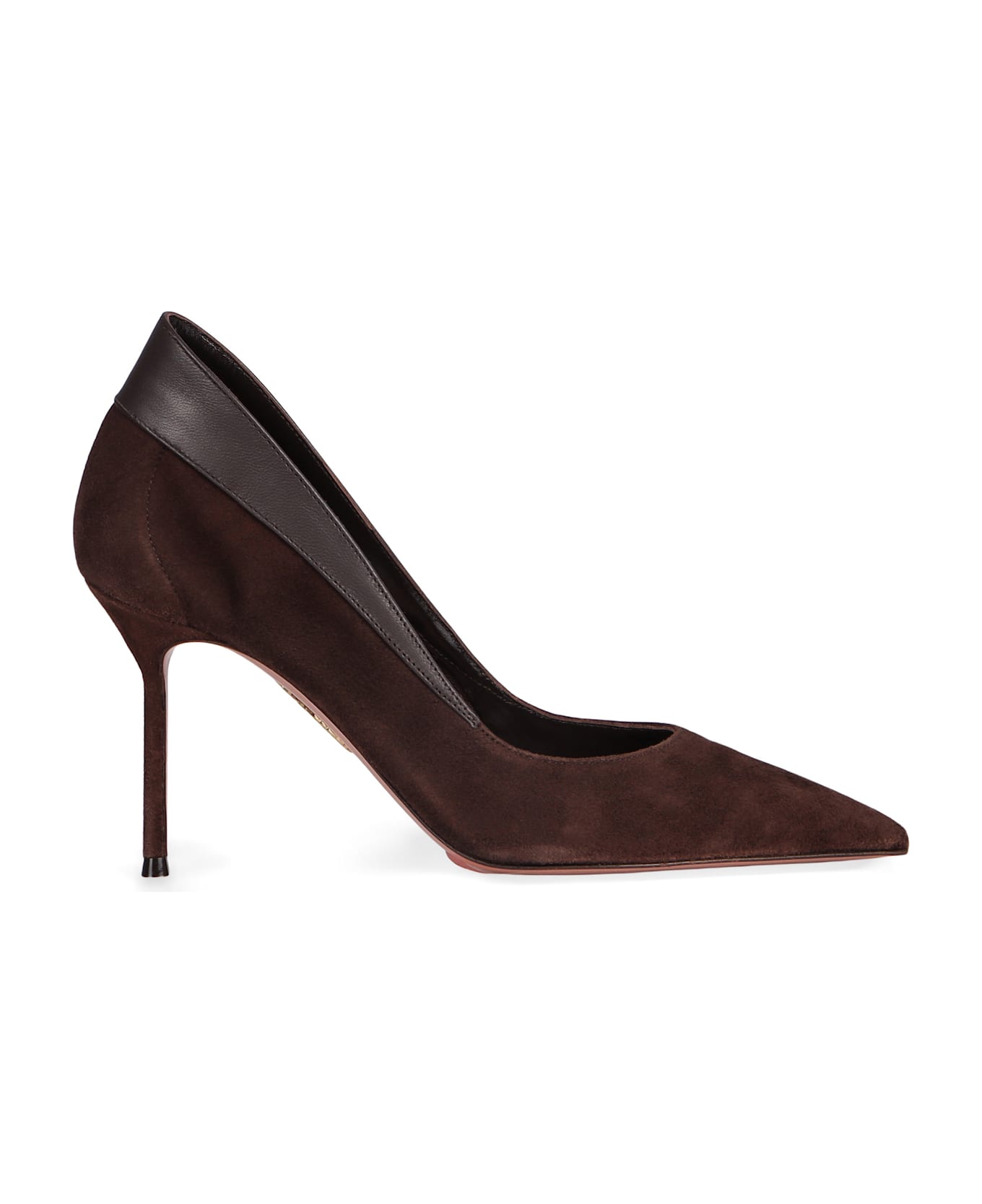 Aquazzura Décolleté Suede Glove - brown