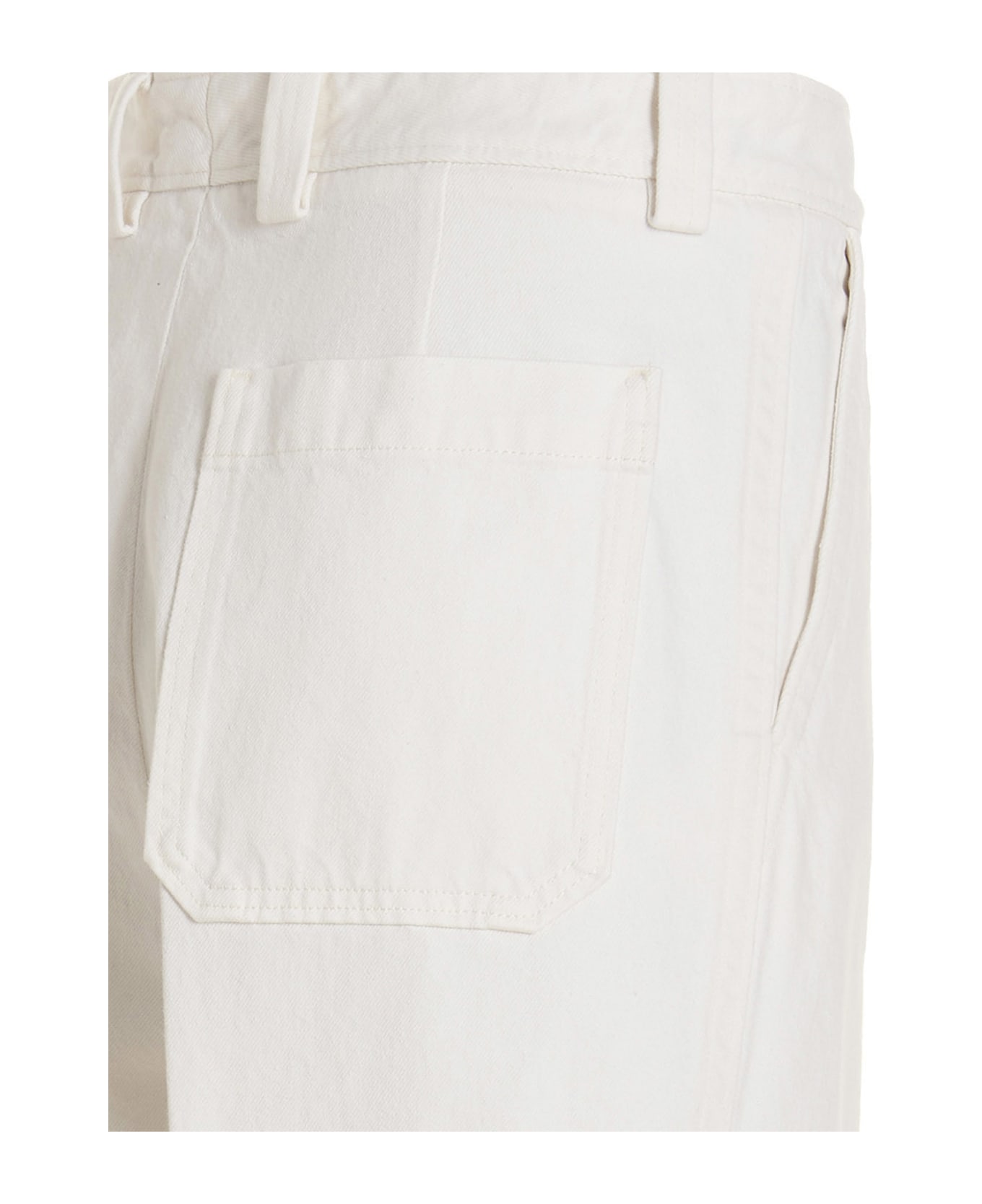 Ermenegildo Zegna Pin Tuck Jeans - White