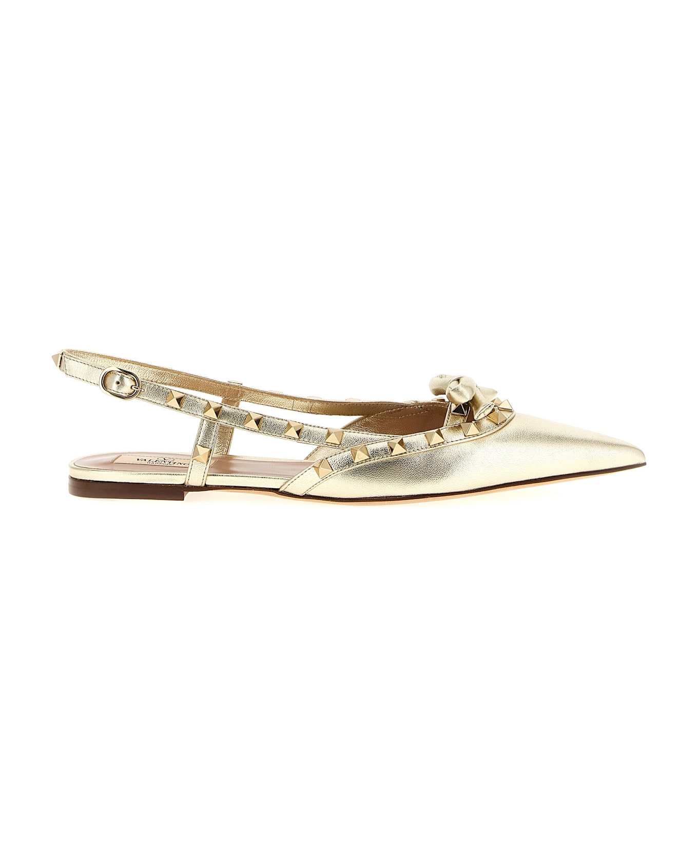 Valentino Garavani 
rockstud
 Slingback - Gold