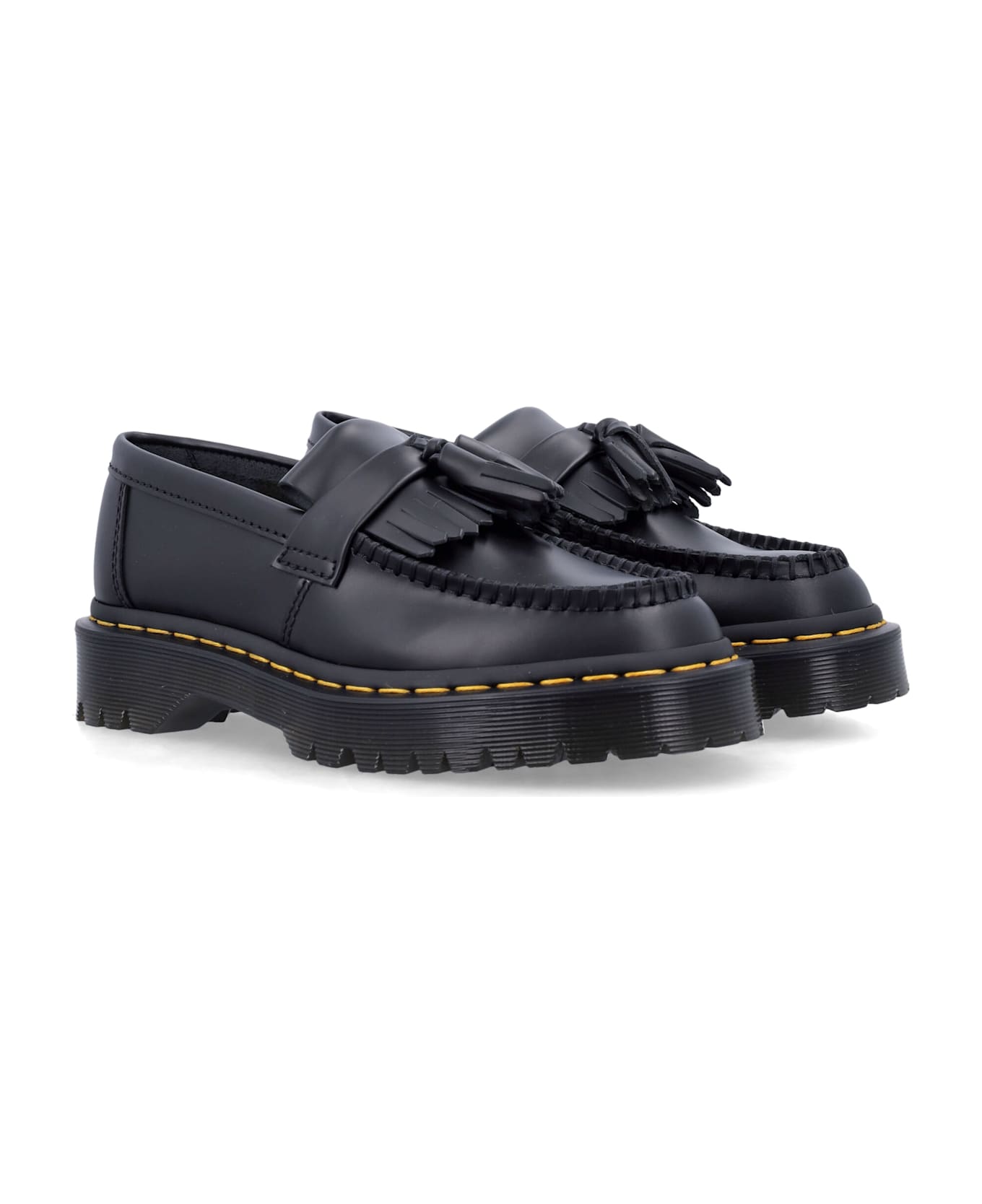 Dr. Martens Adrian Bex Smooth Leather Tassel Loafers - BLACK