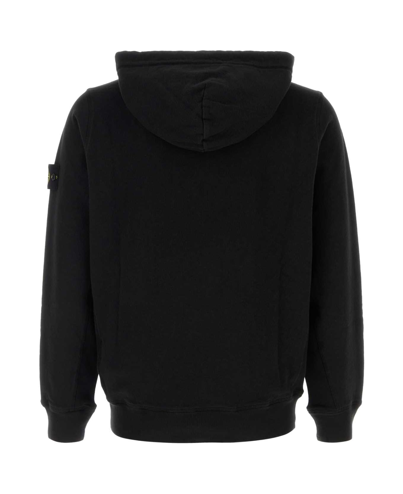 Black Cotton Sweatshirt