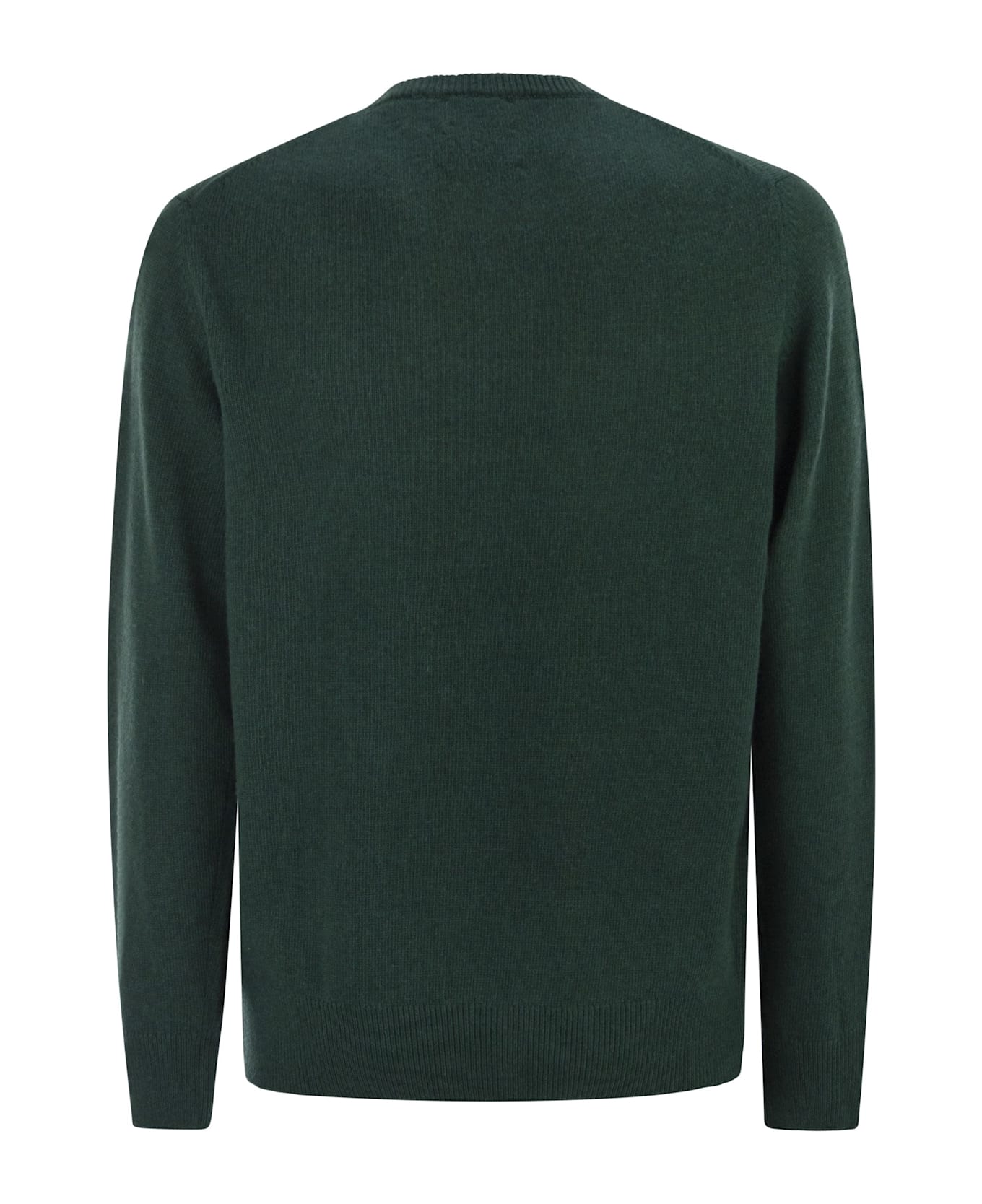 MC2 Saint Barth Heron - Crew Neck Sweater With Embroidery On The Front - Green
