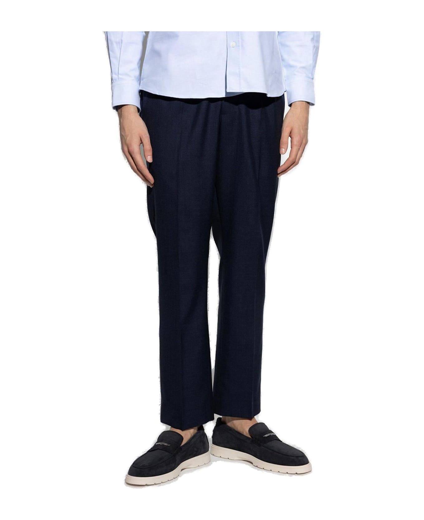 Ami Alexandre Mattiussi Paris Straight-leg Trousers - Navy Blue