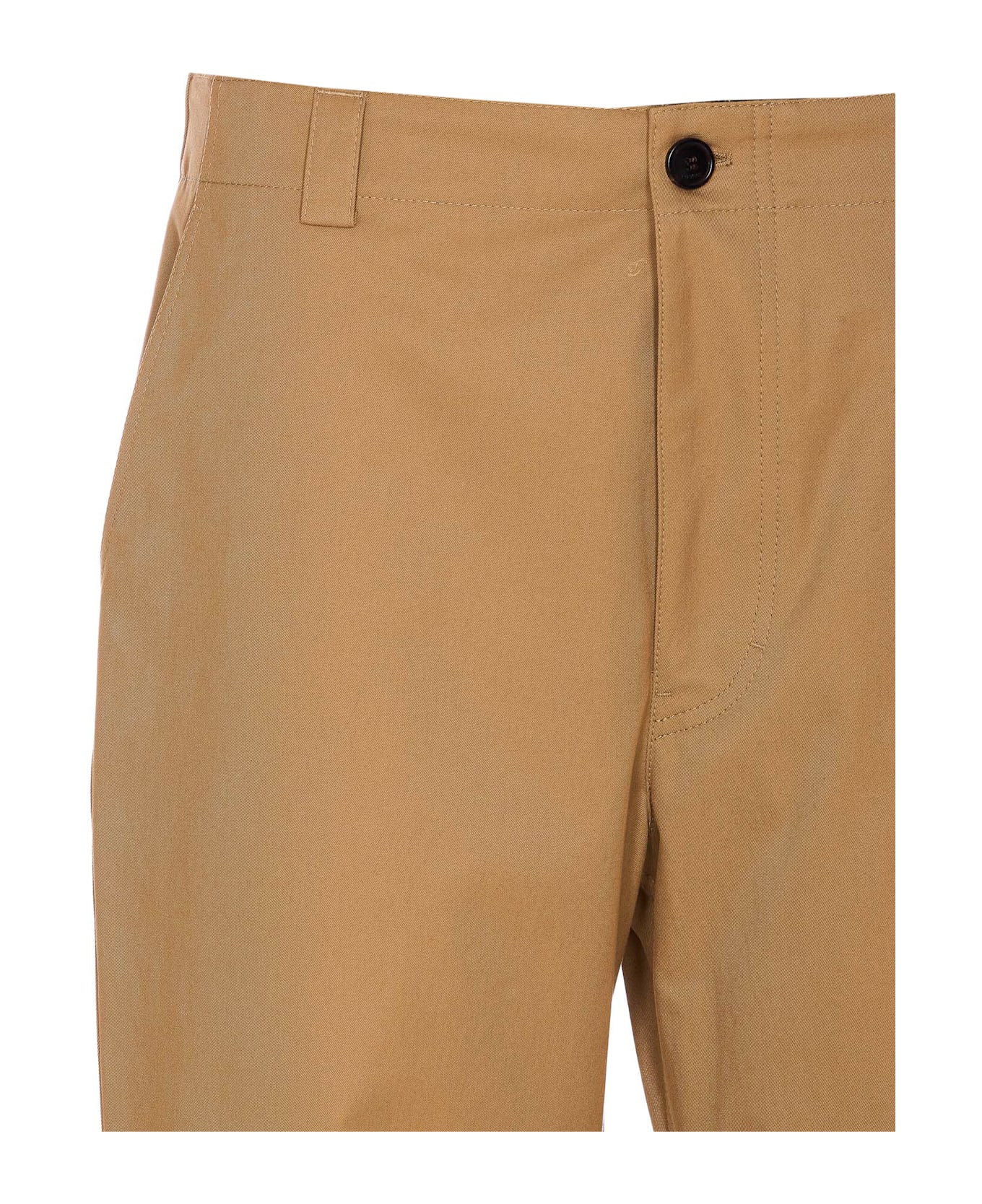 Gucci Twill Web Detail Pants - Brown