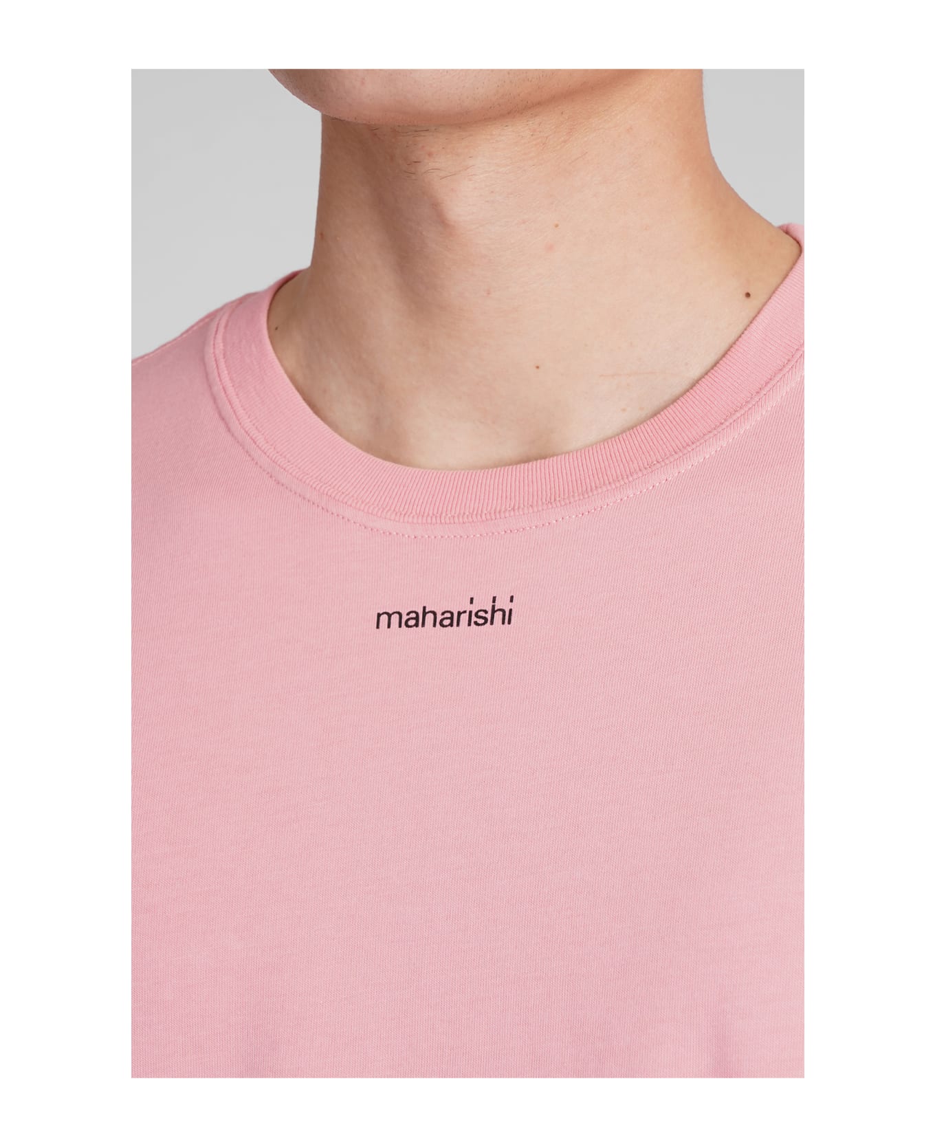 Maharishi T-shirt In Rose-pink Cotton - rose-pink