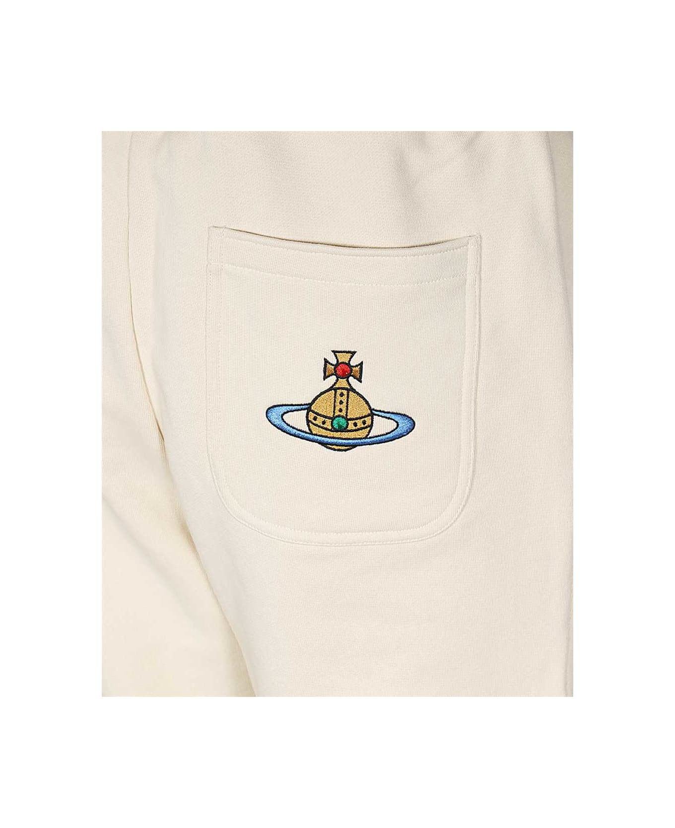 Vivienne Westwood Cotton Track-pants - Ivory