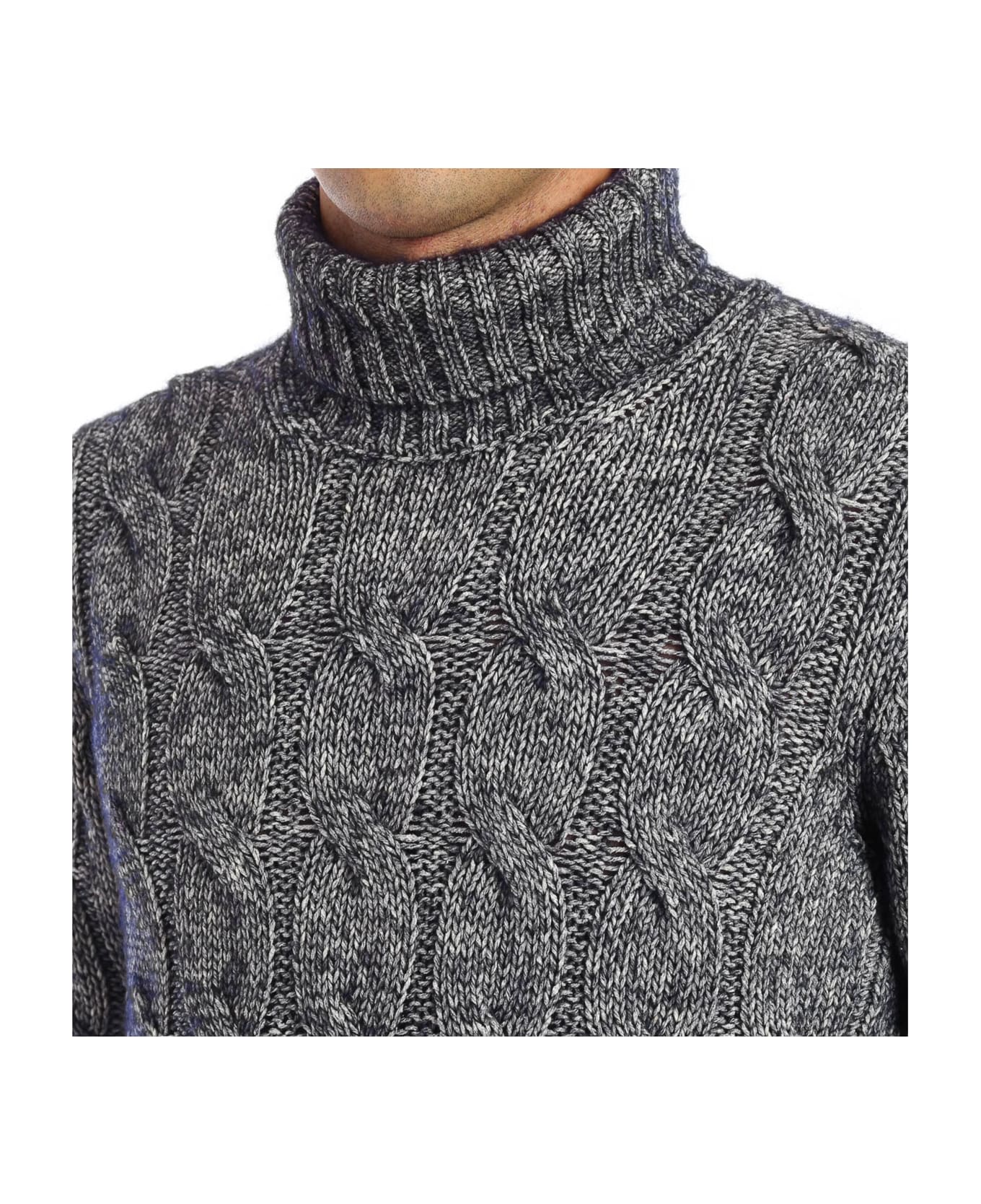 Saint Laurent Turtleneck Sweater - Silver