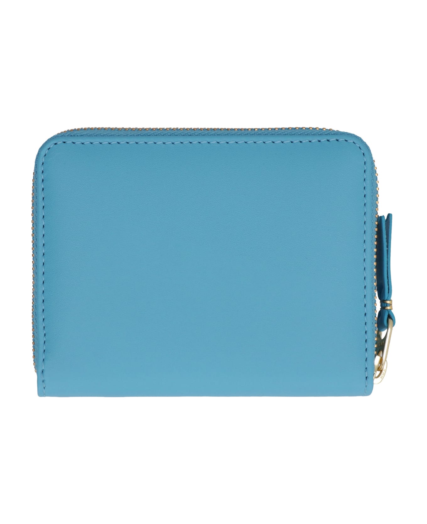 Comme des Garçons Wallet Leather Zip Around Wallet - Light Blue 財布