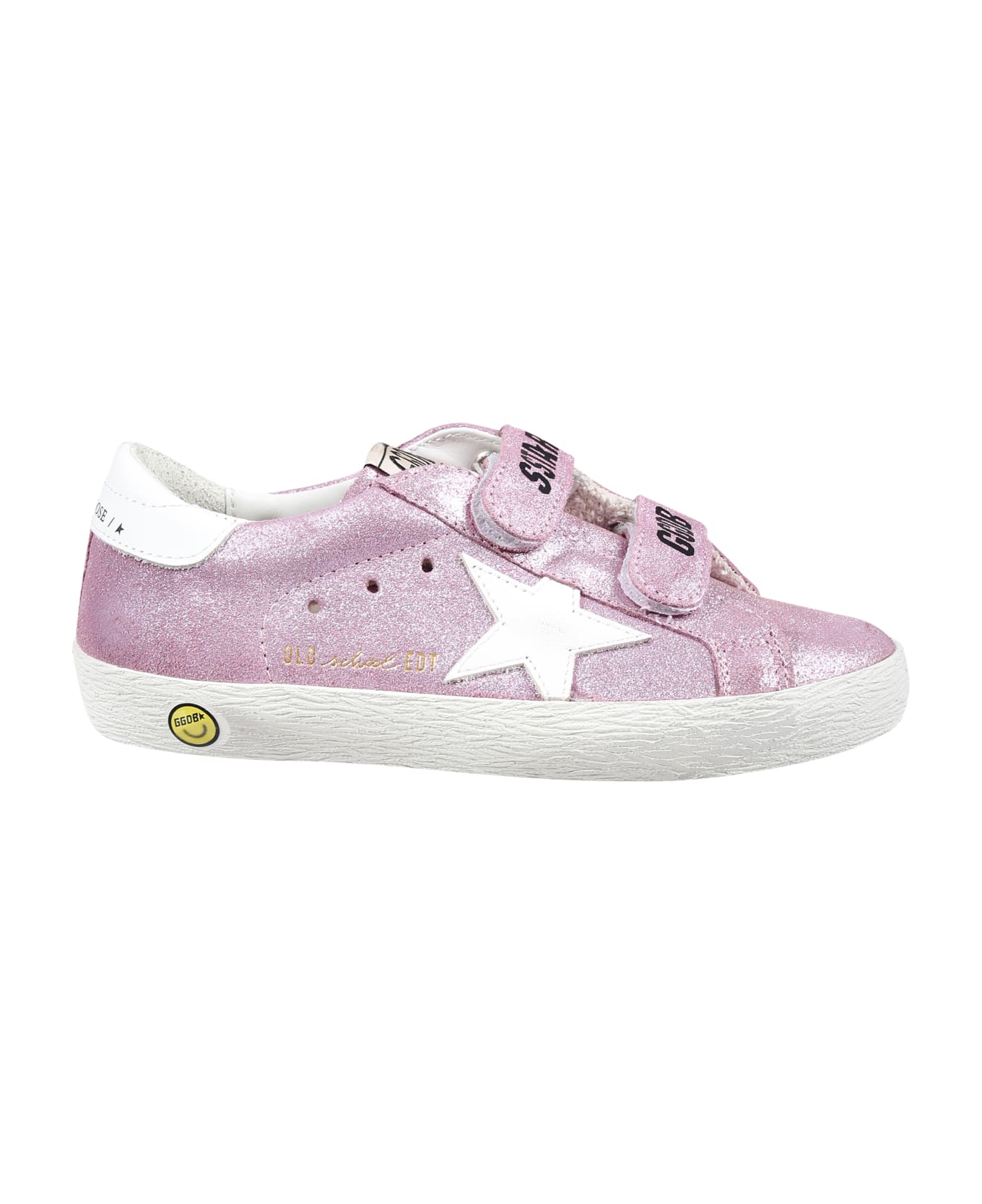 Golden Goose Purple Old School Sneakers For Girl With Star - Pink