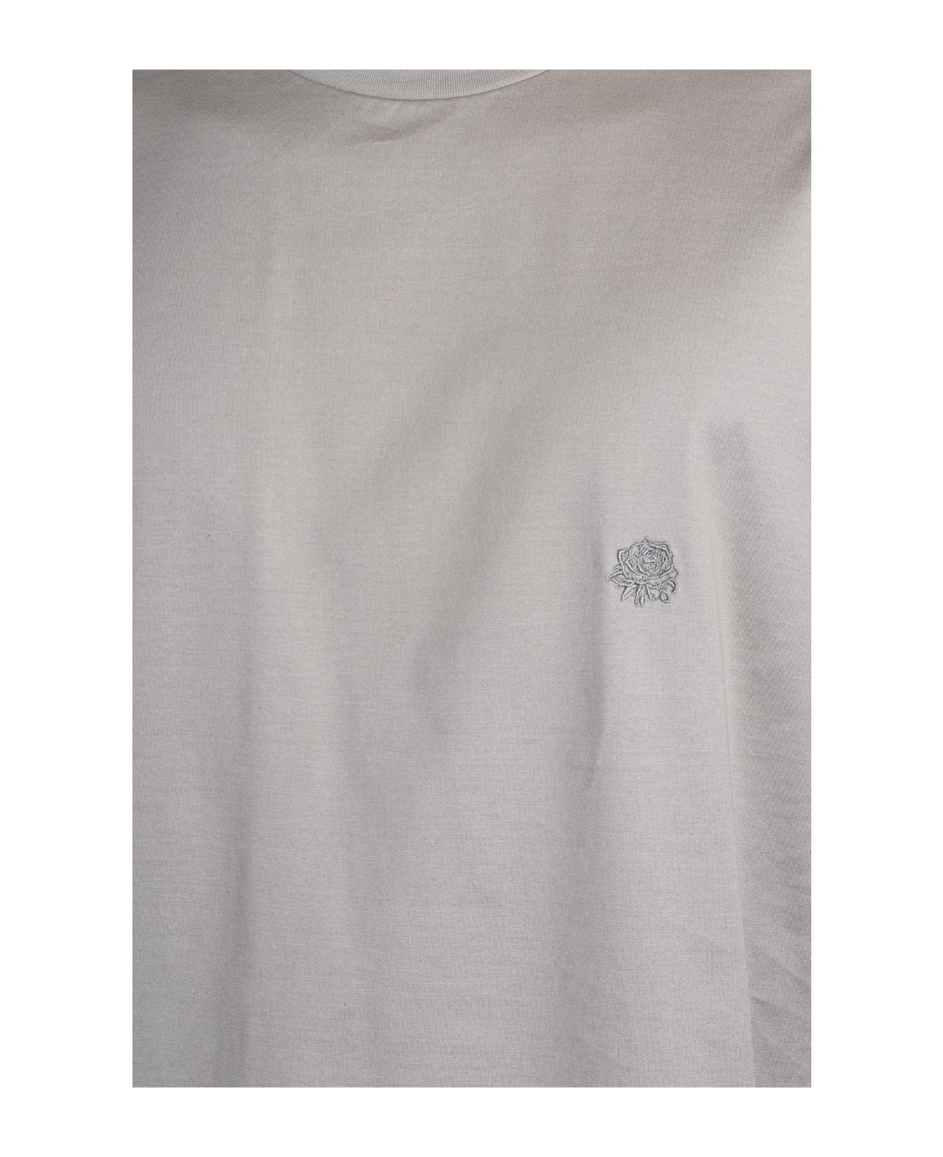 Low Brand B150 Rose T-shirt In Grey Cotton - grey シャツ