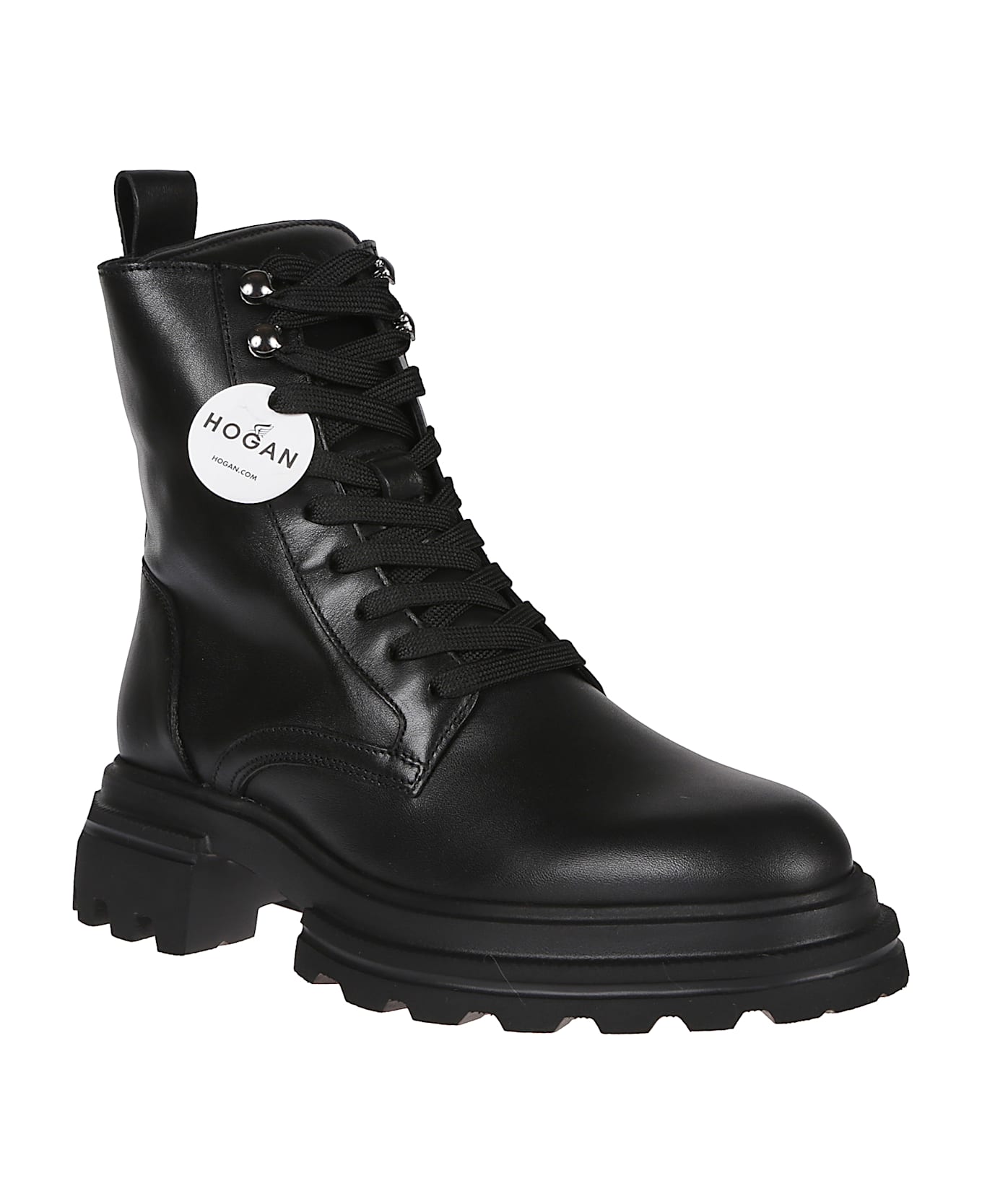 Hogan H674 Combat Boots - Nero