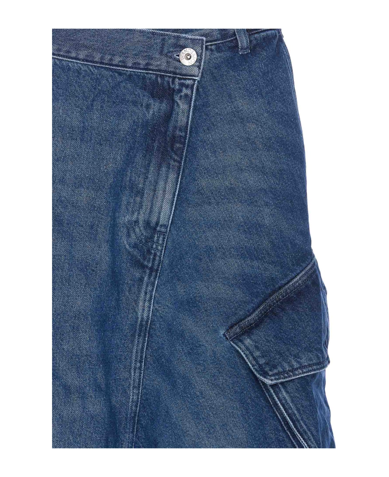 J.W. Anderson Cargo Pocket Midi Skirt - Blue