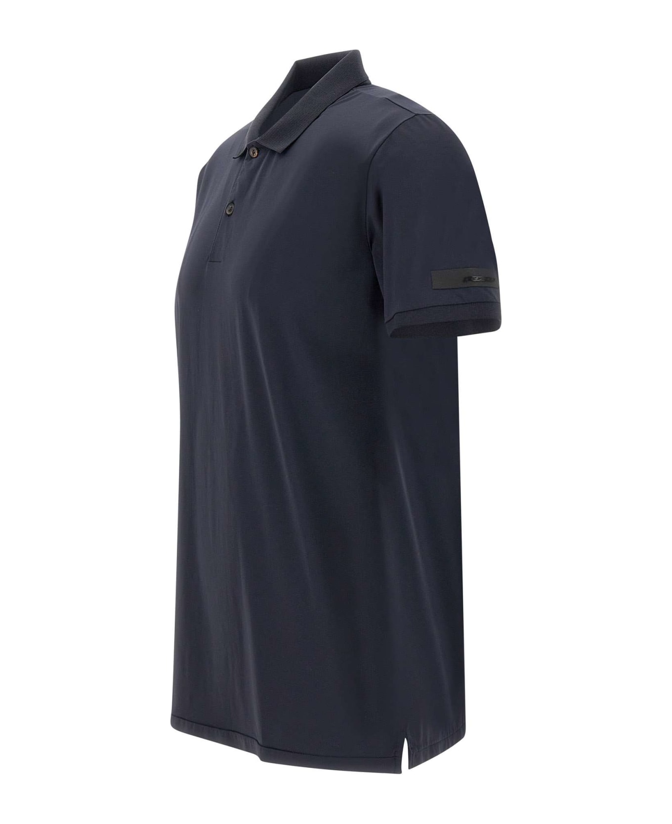 RRD - Roberto Ricci Design 'gdy' Cotton Oxford Polo Shirt - Blue Black