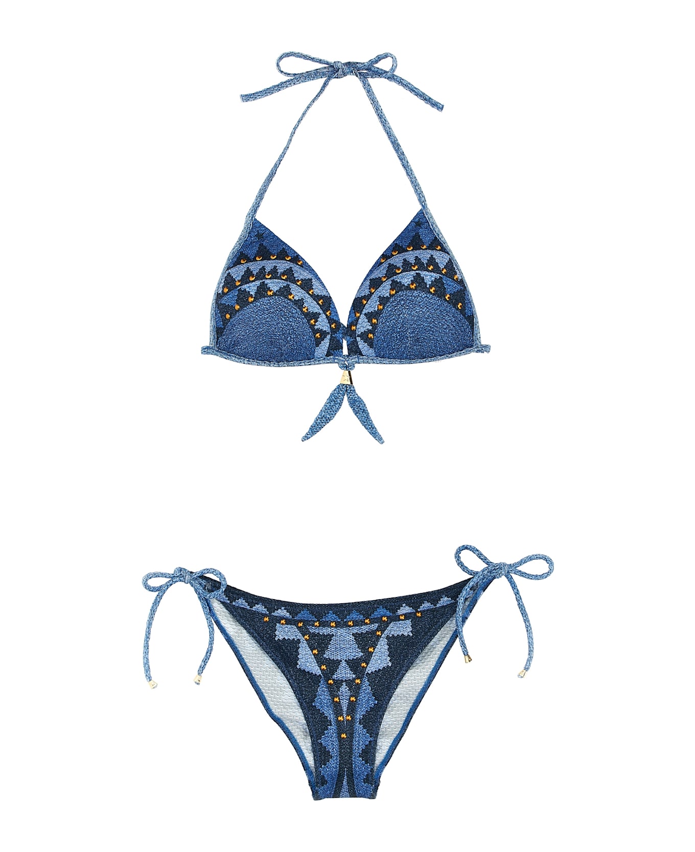 Pin-Up Stars 'intreccio Africano' Bikini - Blue