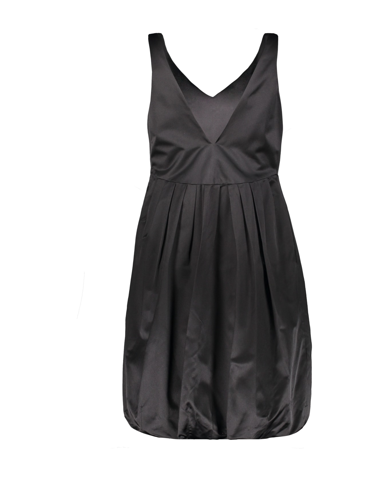 Burberry Silk Midi-dress - black