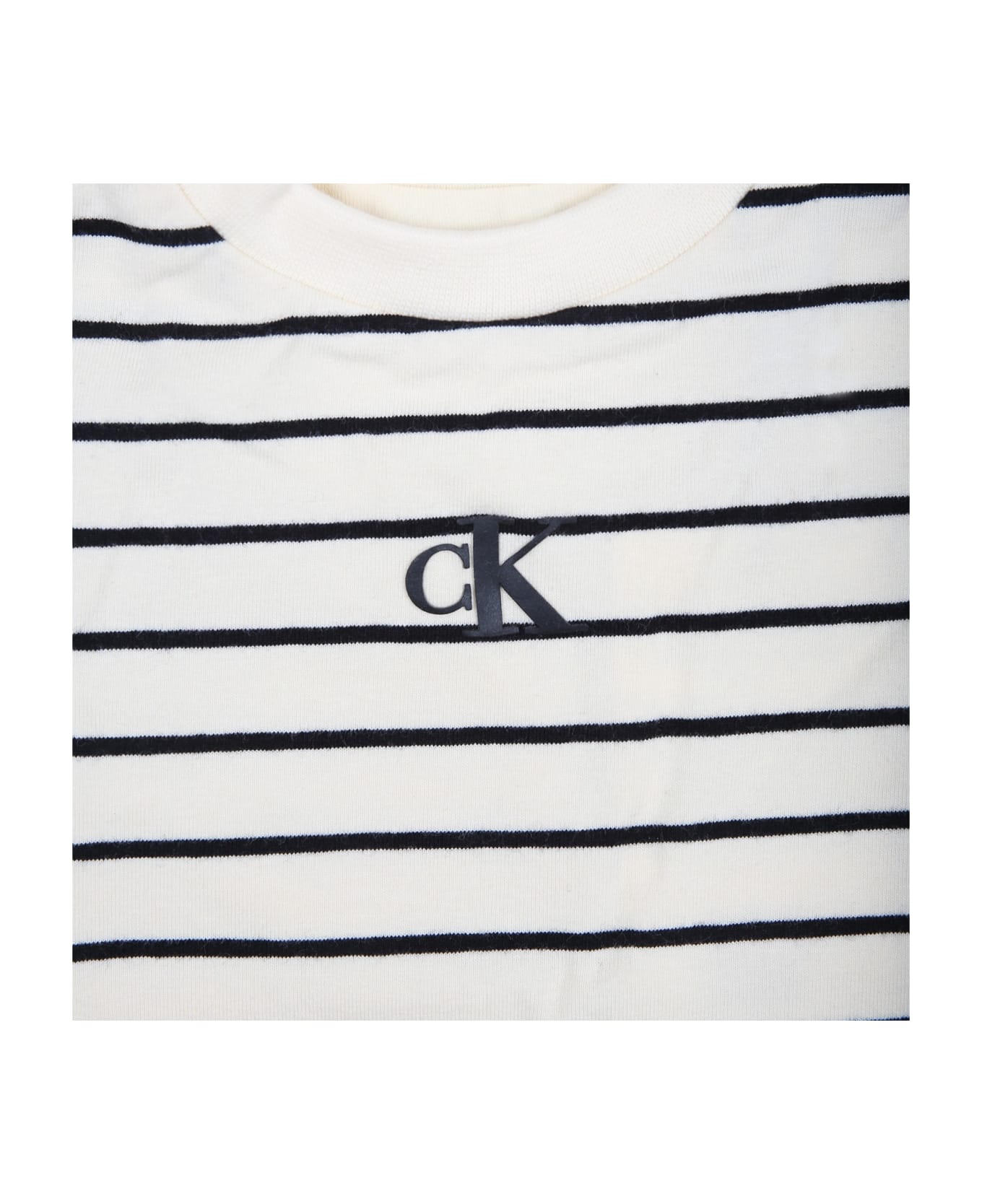 Calvin Klein Multicolor T-shirt For Baby Kids With Logo - Multicolor Tシャツ＆ポロシャツ