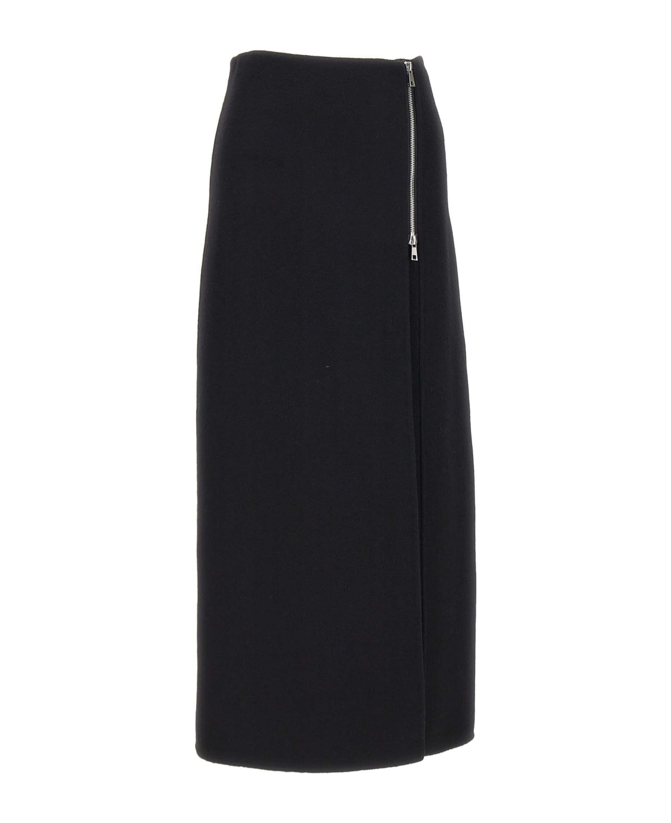 Parosh Midi Skirt - BLACK スカート