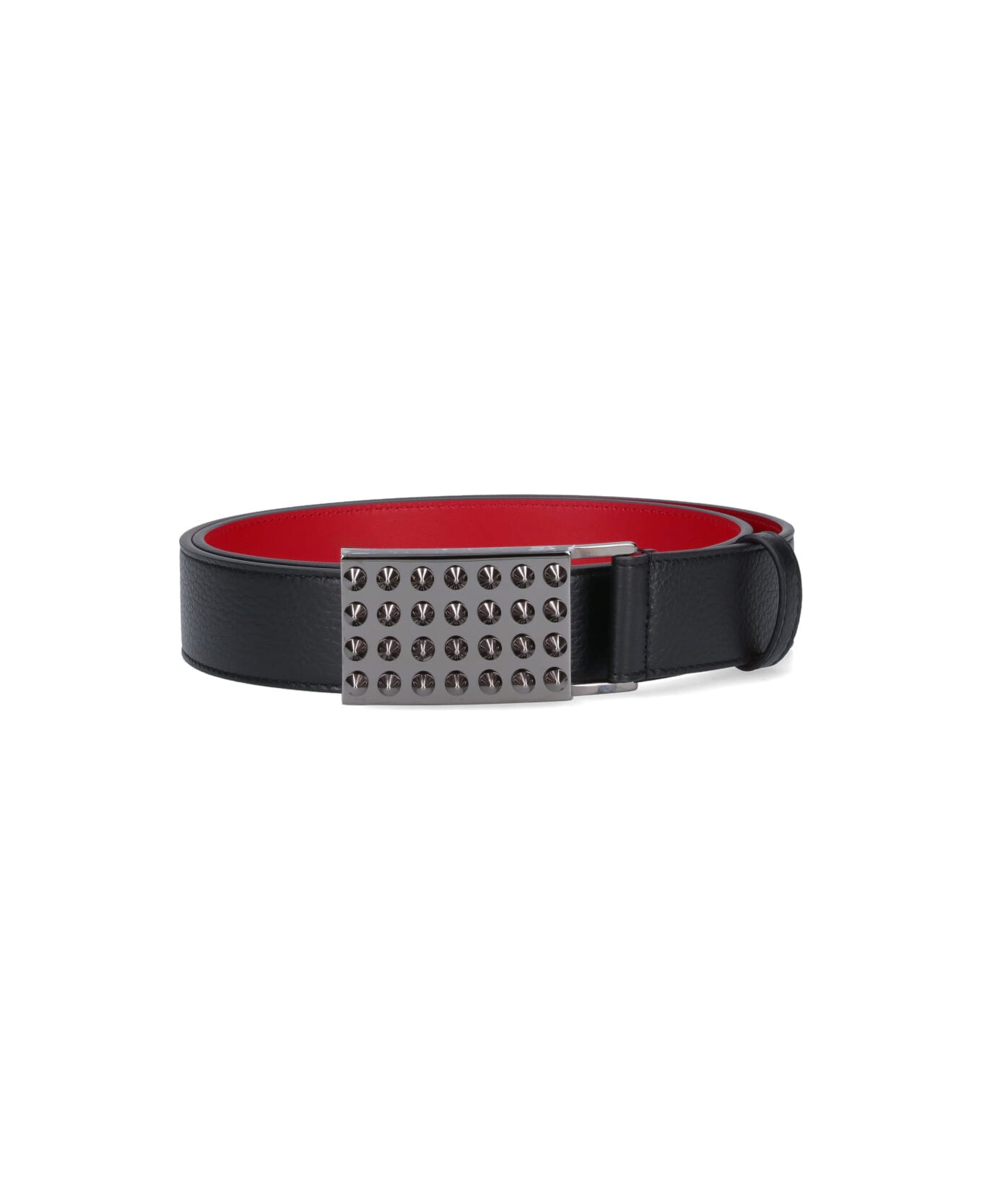 Christian Louboutin 'funky' Studs Belt - Black