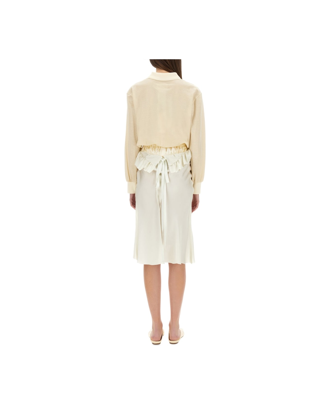 Maison Margiela Polo Midi Dress - IVORY