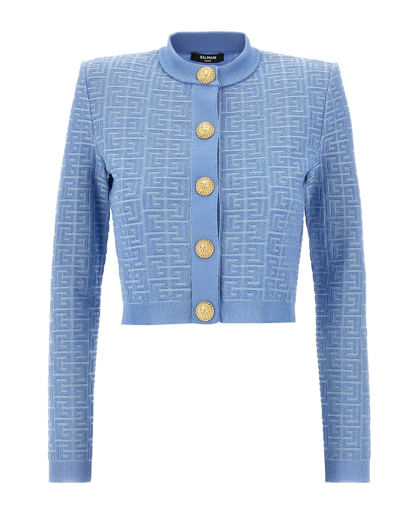 Balmain Pb Cardigan - Light Blue