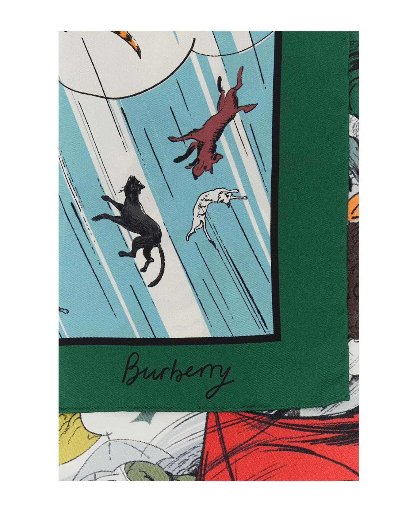 Burberry Printed Silk Foulard - KEWGREEN