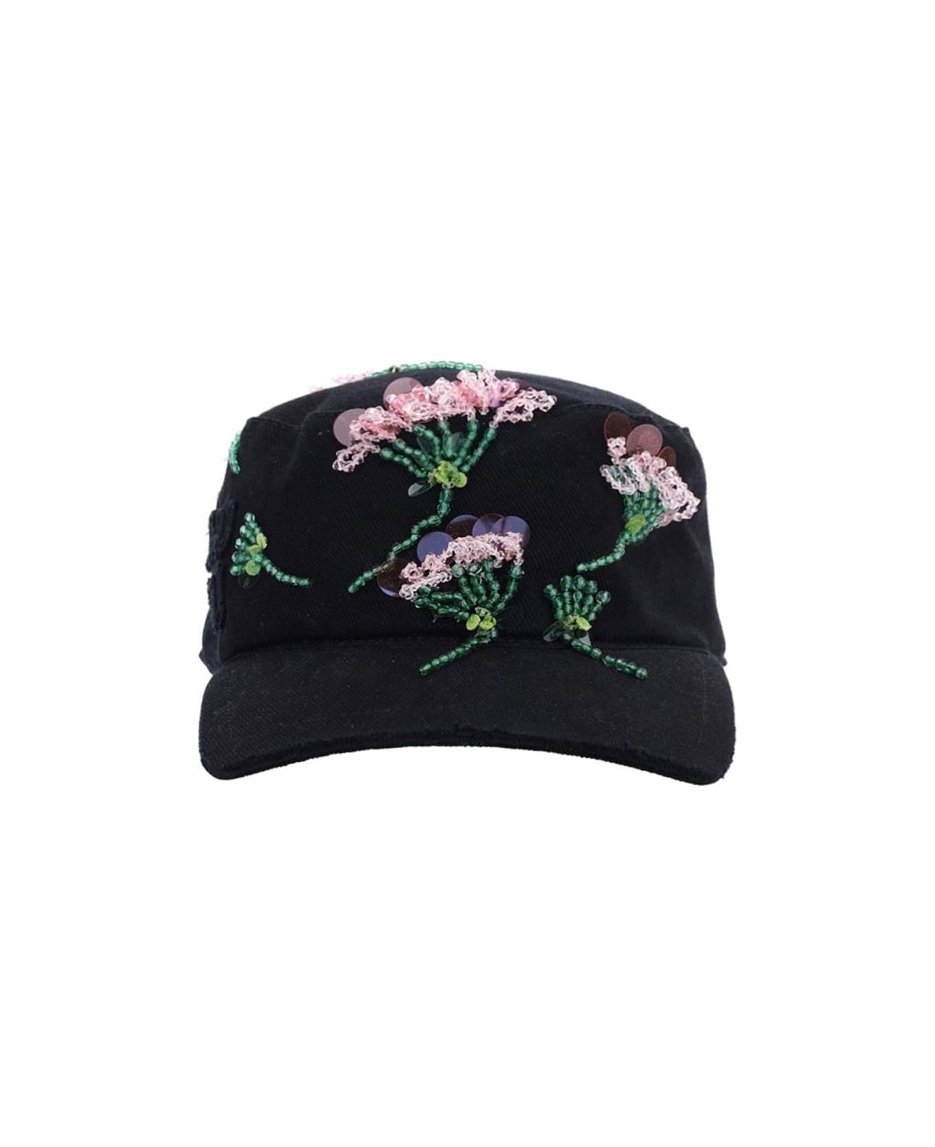 Miu Miu Cotton Cap - Black 帽子