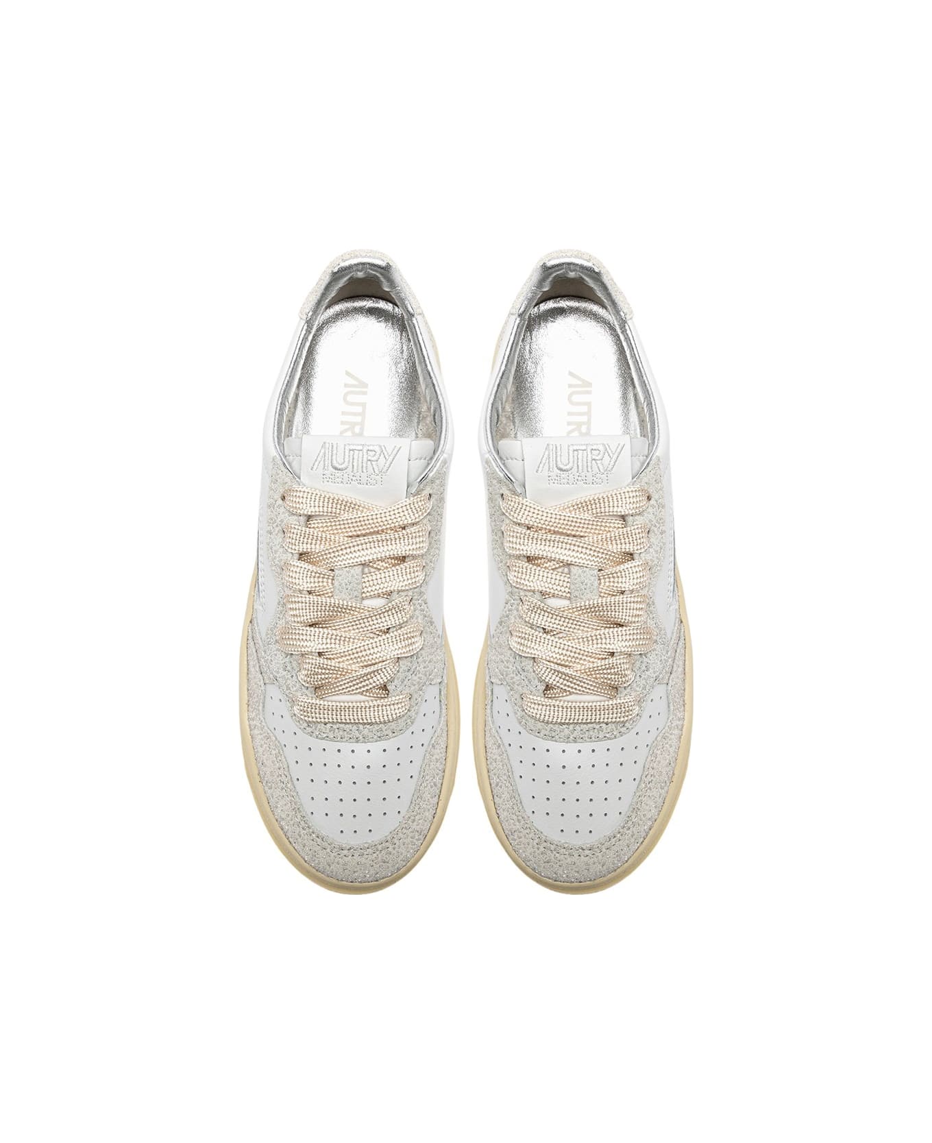 Autry Platform Low Lea Stars Wht Wht - Wht Wht