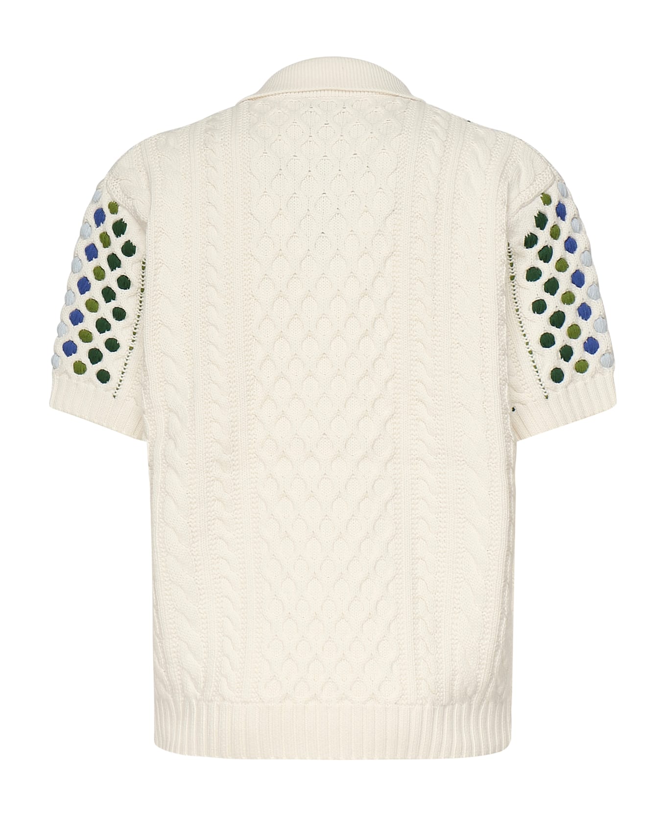 Drôle de Monsieur Polo Maille Brodé - White