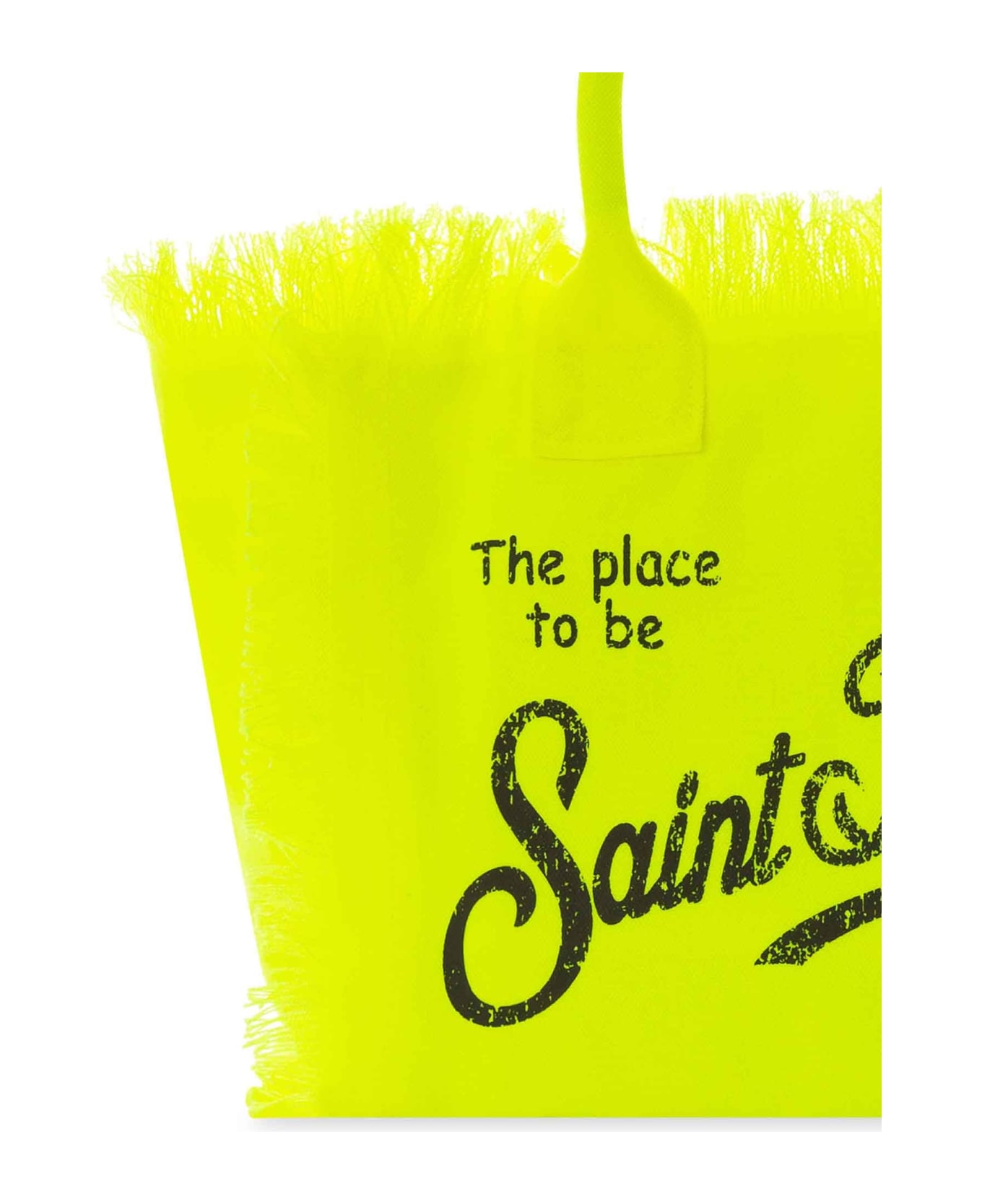 MC2 Saint Barth Colette Fluo Yellow Cotton Canvas Bag - YELLOW