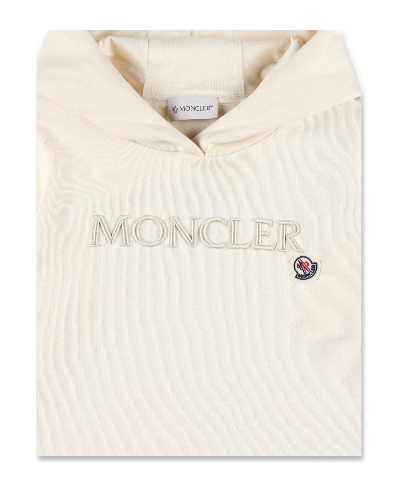 Moncler Logo Hoodie - WHITE