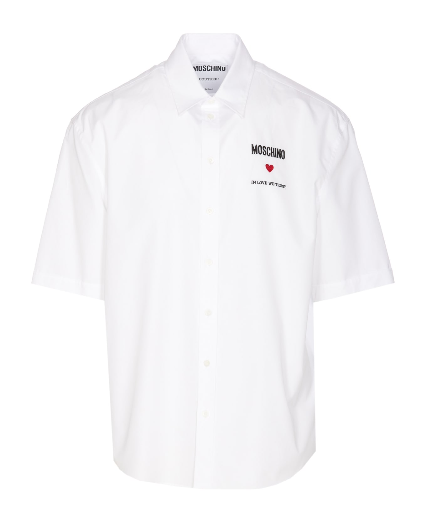 Moschino In Love We Trust Shirt - White