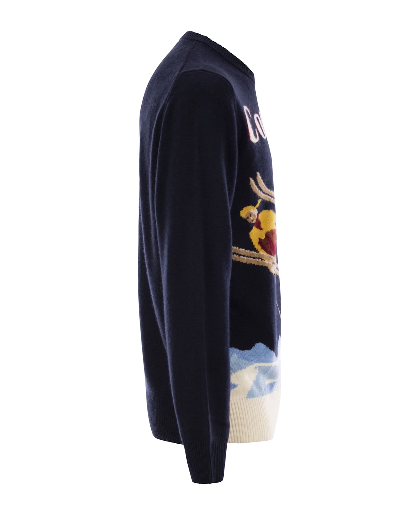 MC2 Saint Barth Cortina Wool And Cashmere Blend Jumper - Navy