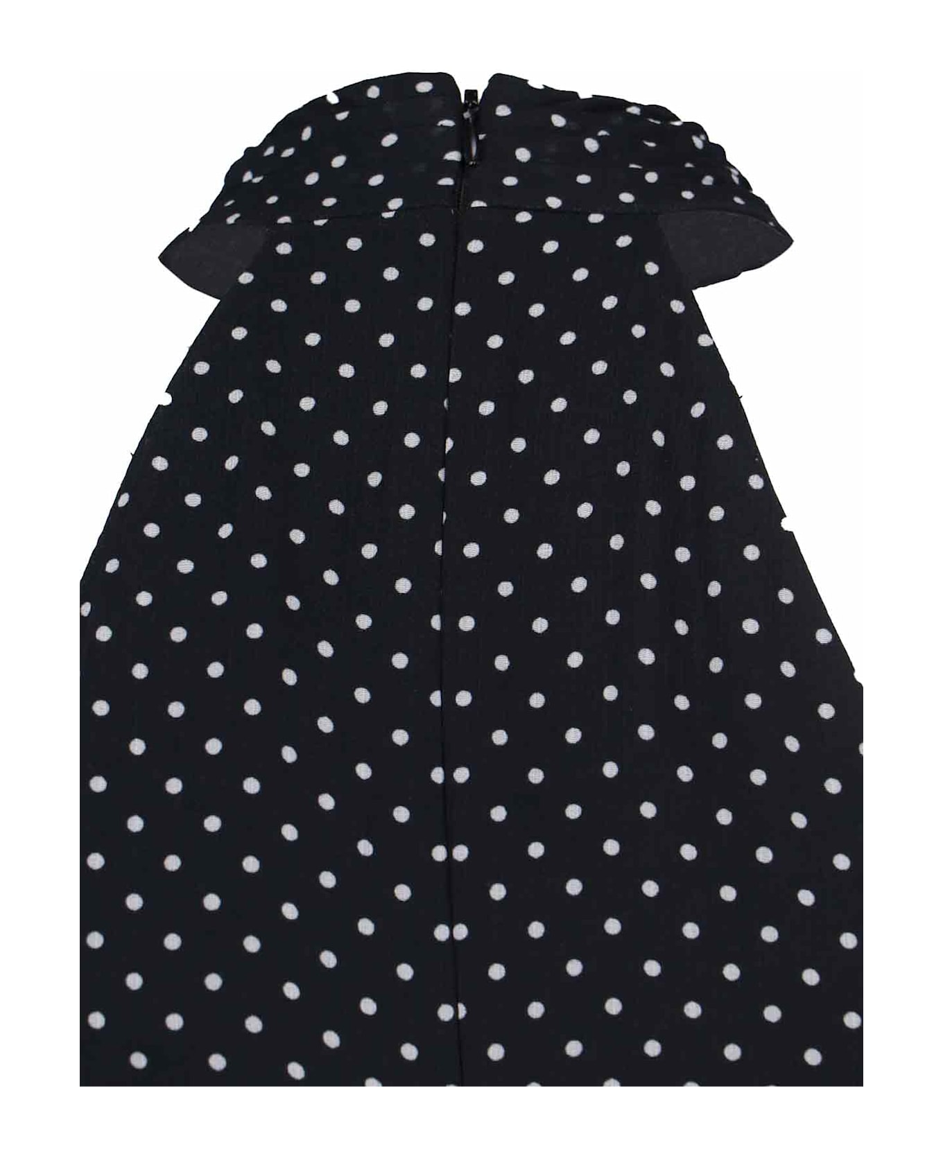 Polo Ralph Lauren Polka Dot Maxi Halter Dress - Black/cream