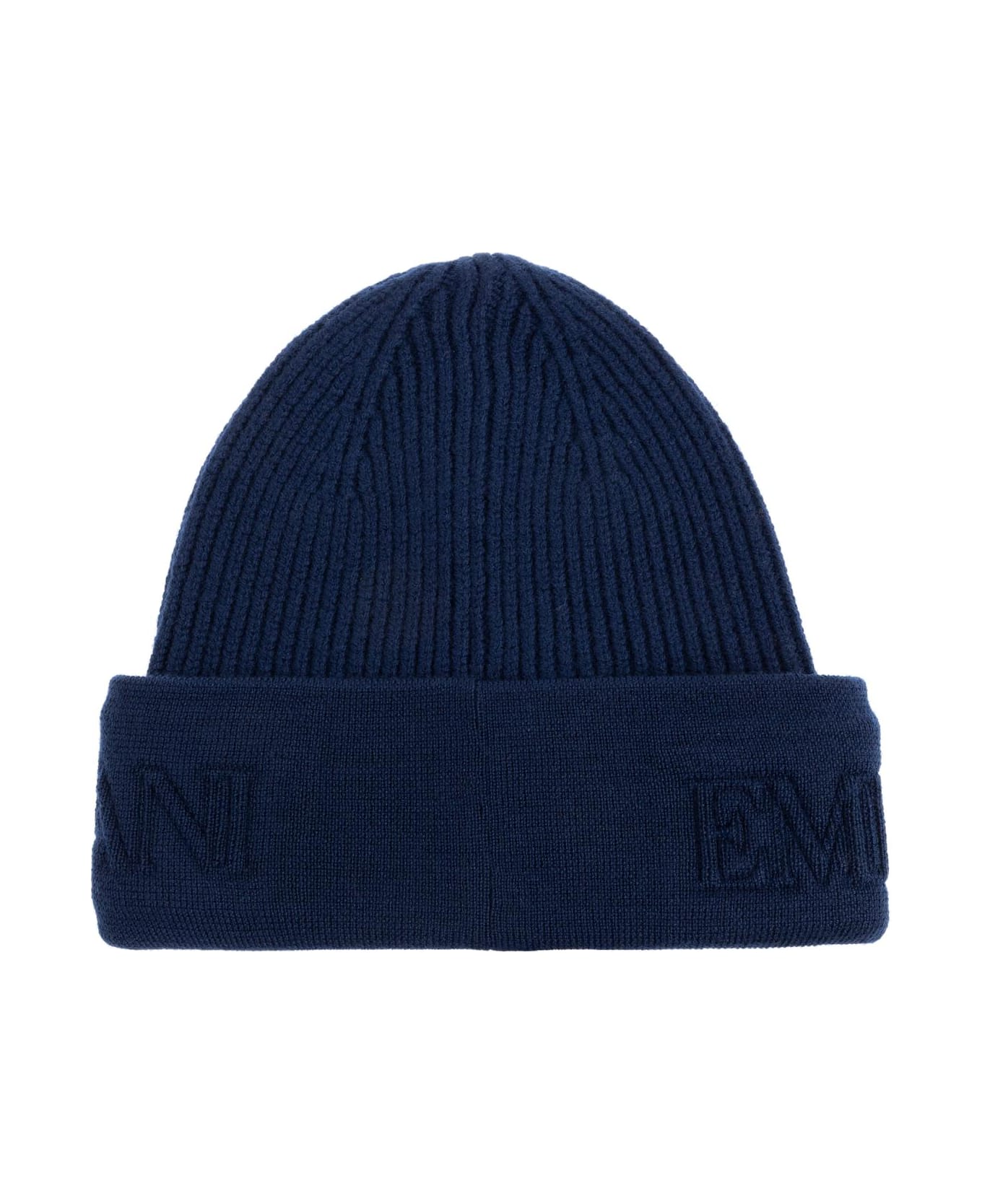 Emporio Armani Wool Beanie - Blue