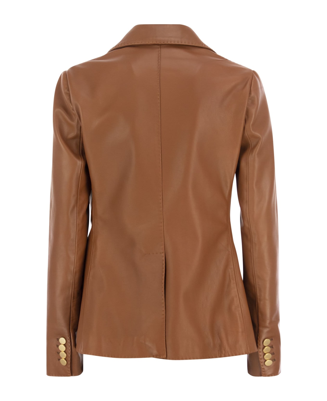 Tagliatore Lizzie- Double-breasted Leather Blazer - Leather ブレザー