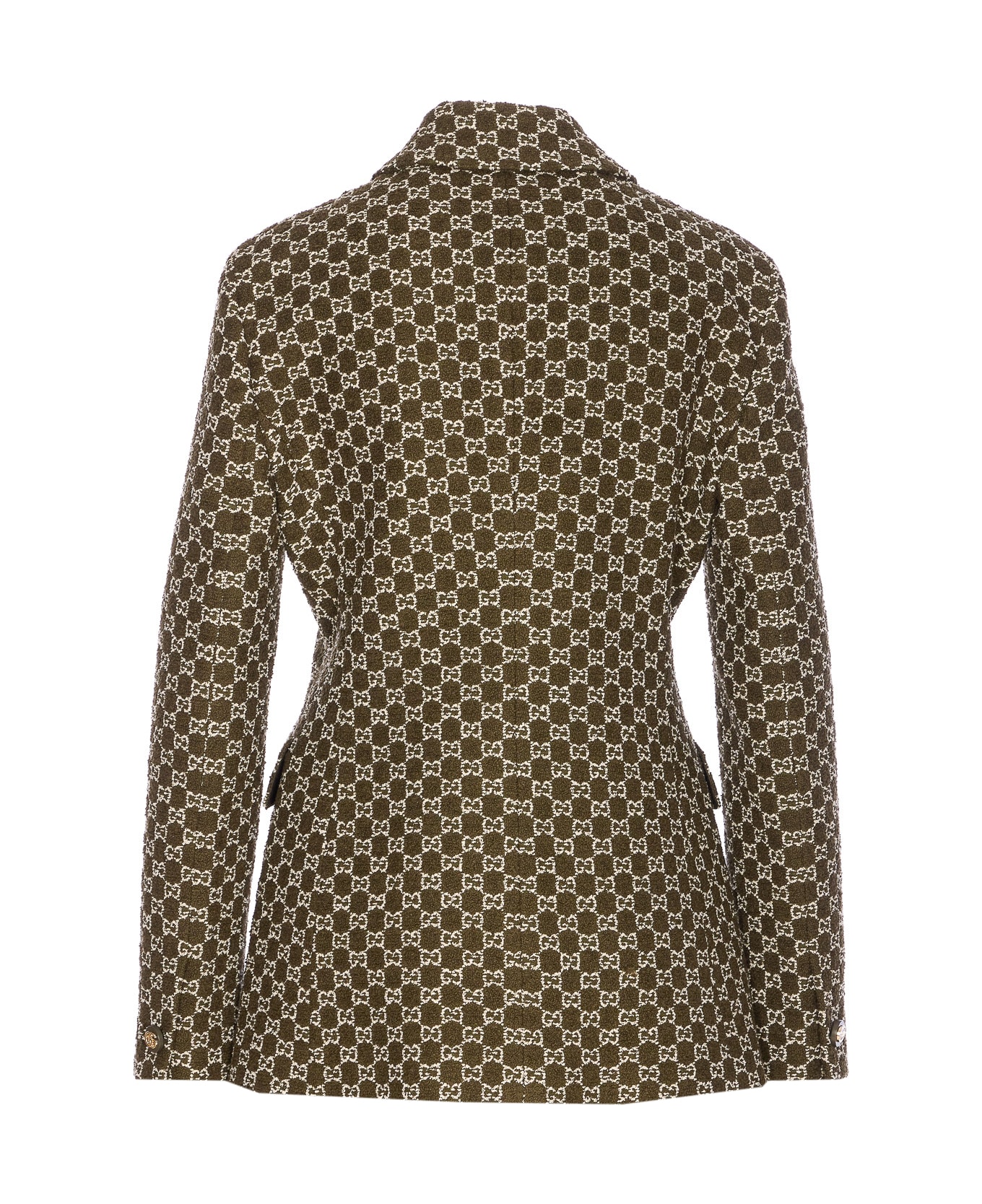 Gucci Gg Logo Boucle
 Jacket - Green