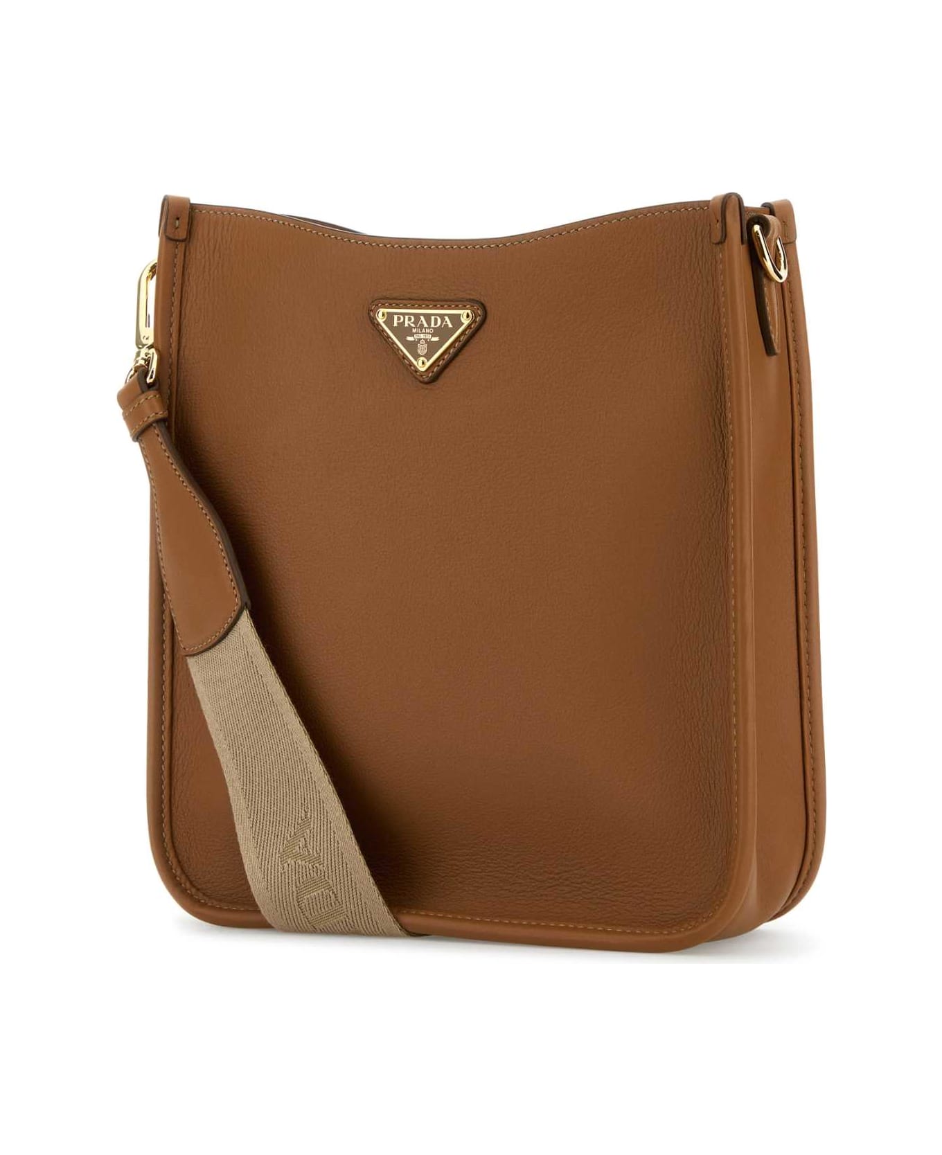 Prada Caramel Leather Crossbody Bag - CARAMEL 0