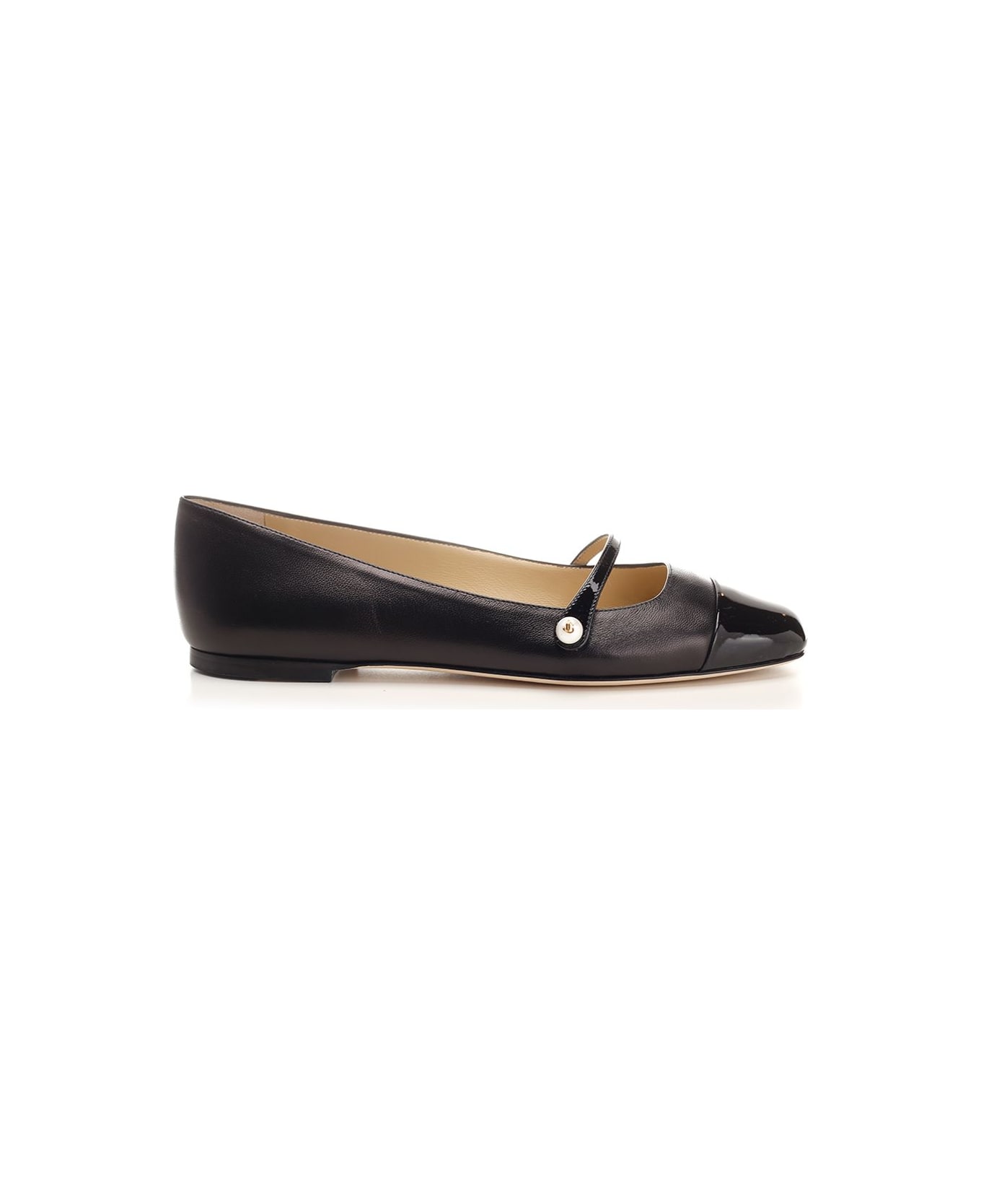 Jimmy Choo 'elisa' Flat - Black