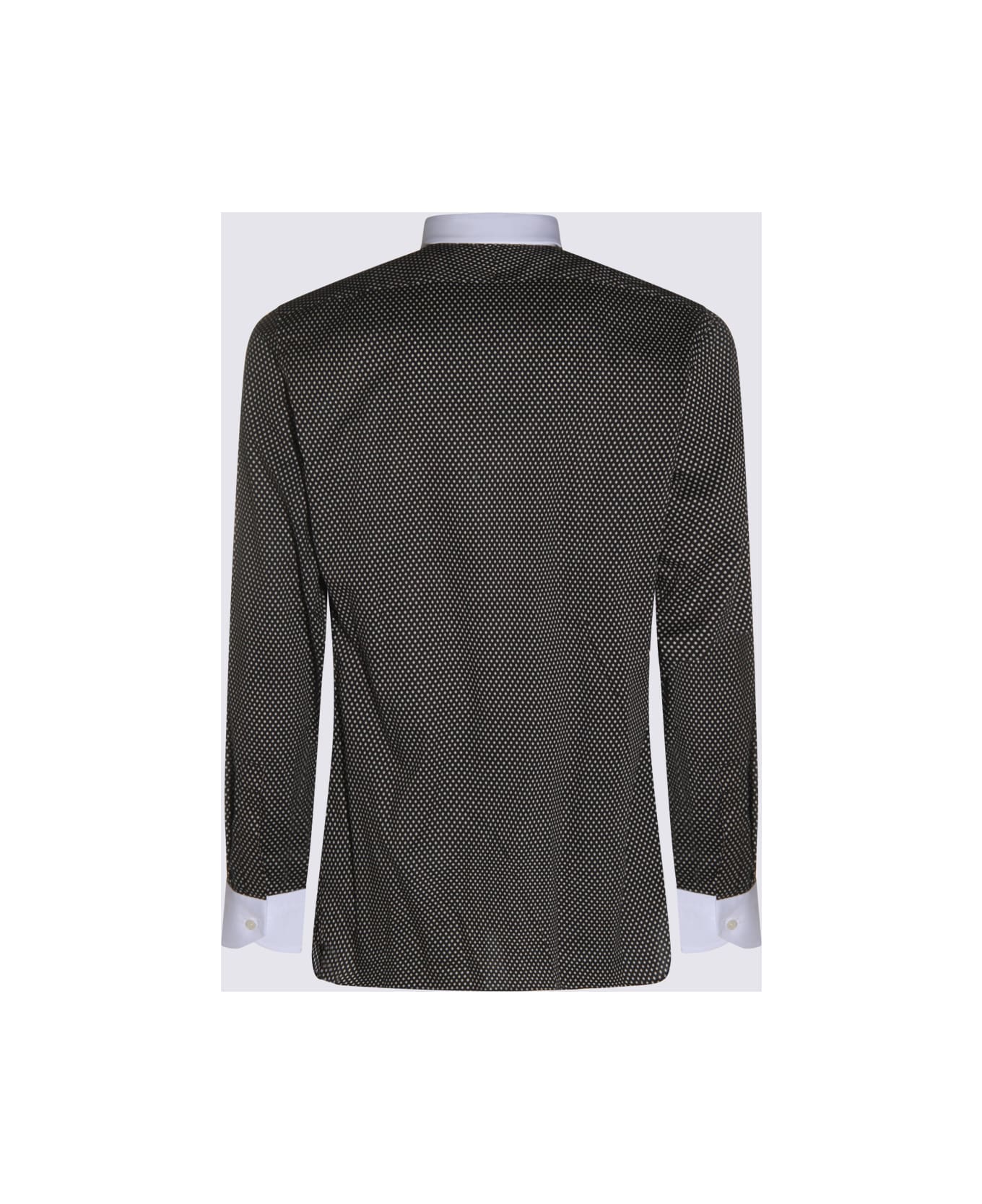 Tom Ford Black And White Cotton Shirt - Black