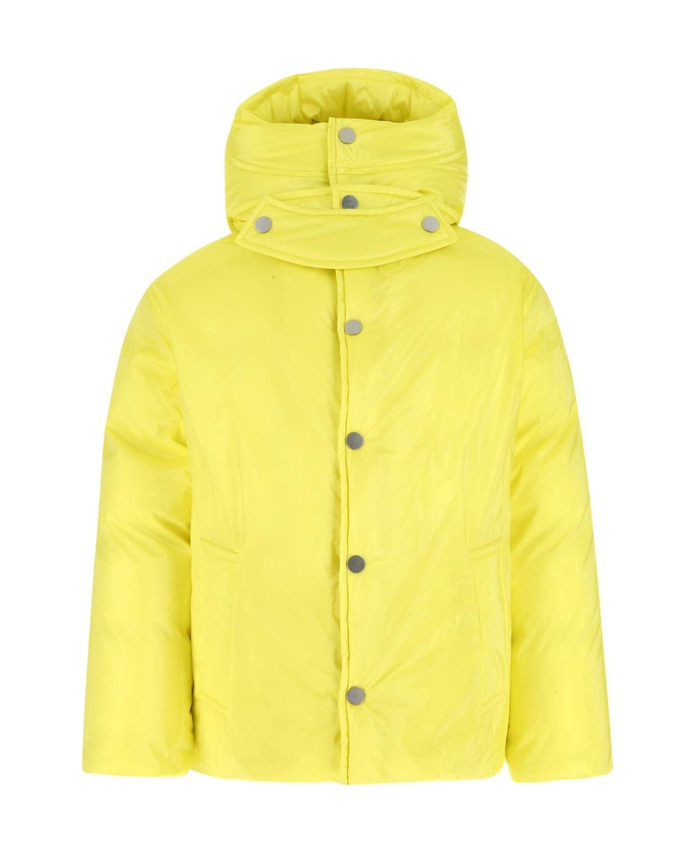 Bottega Veneta Fluo Yellow Nylon Padded Jacket - 7275