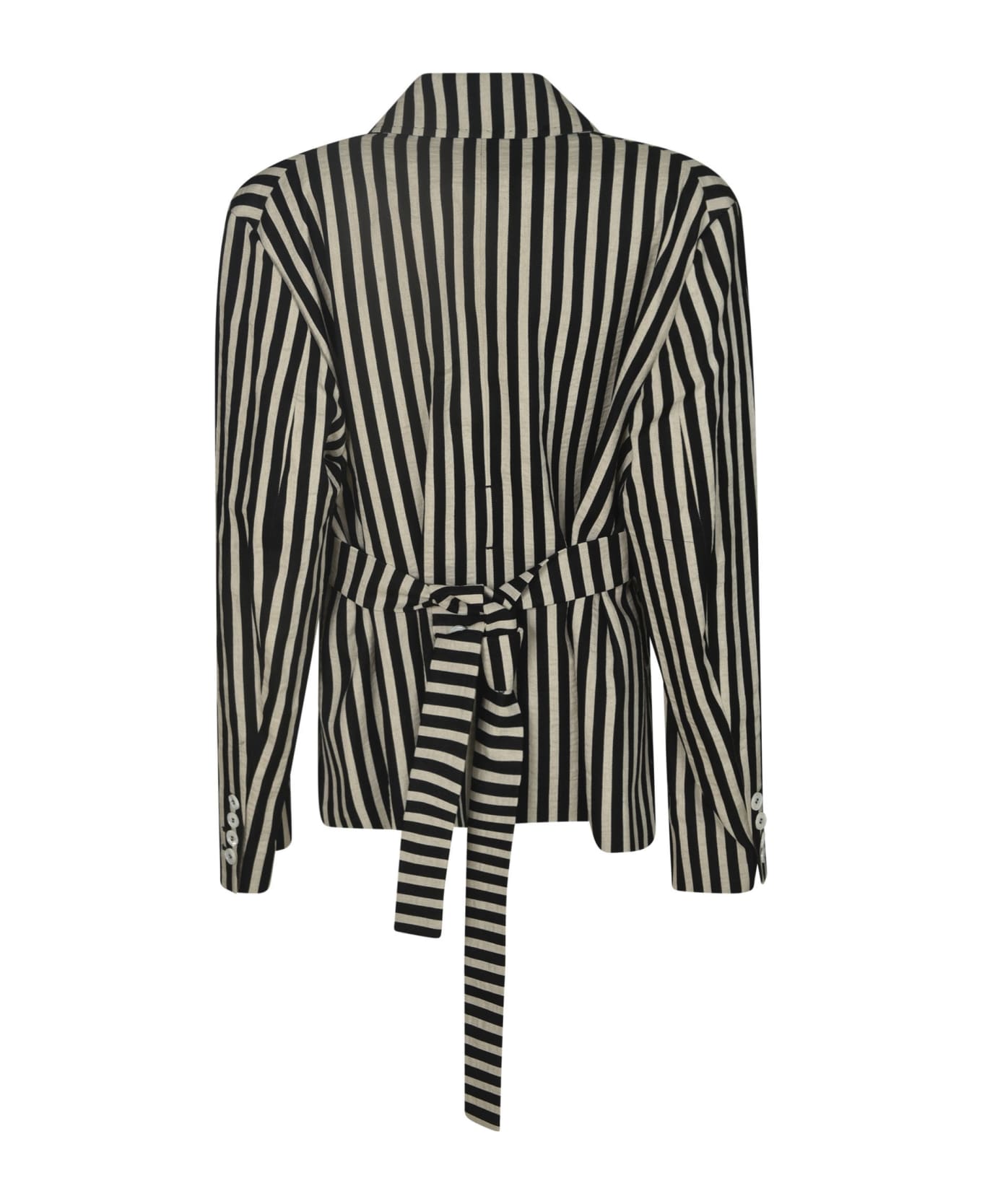 Setchu Single Button Striped Blazer - Stripe