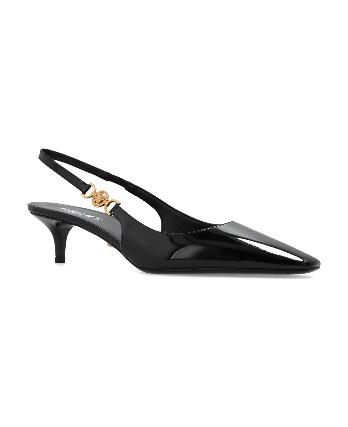 Versace Pumps With Medusa Face - Nero ハイヒール