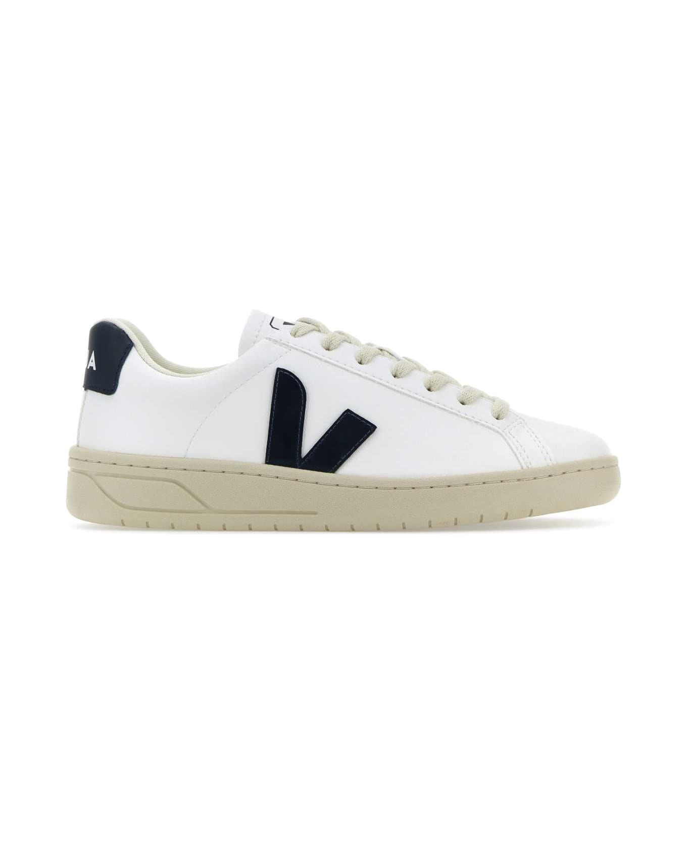 Veja White Synthetic Leather Urca Sneakers - WHITENAUTICO