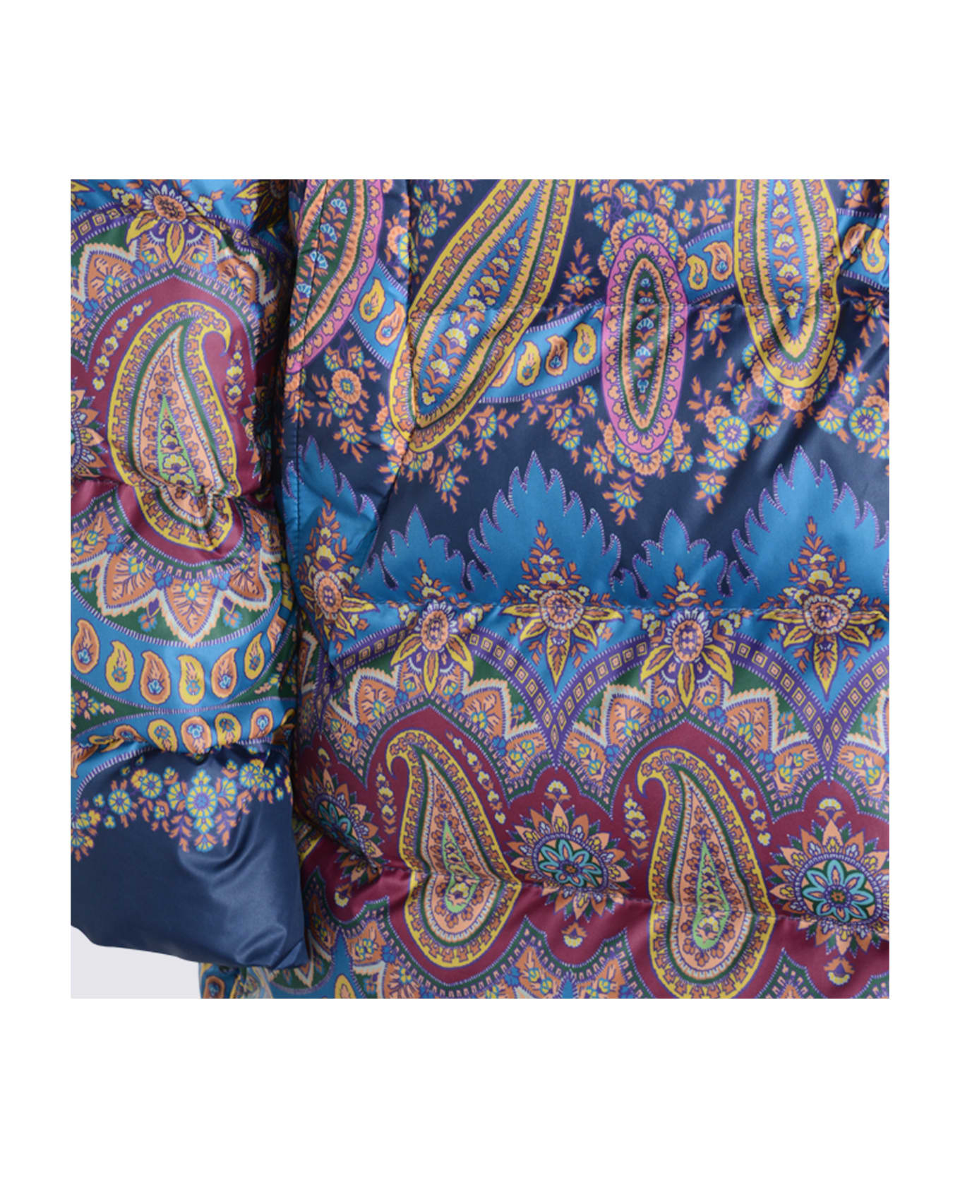 Etro Dark Blue Down Jacket - Blue