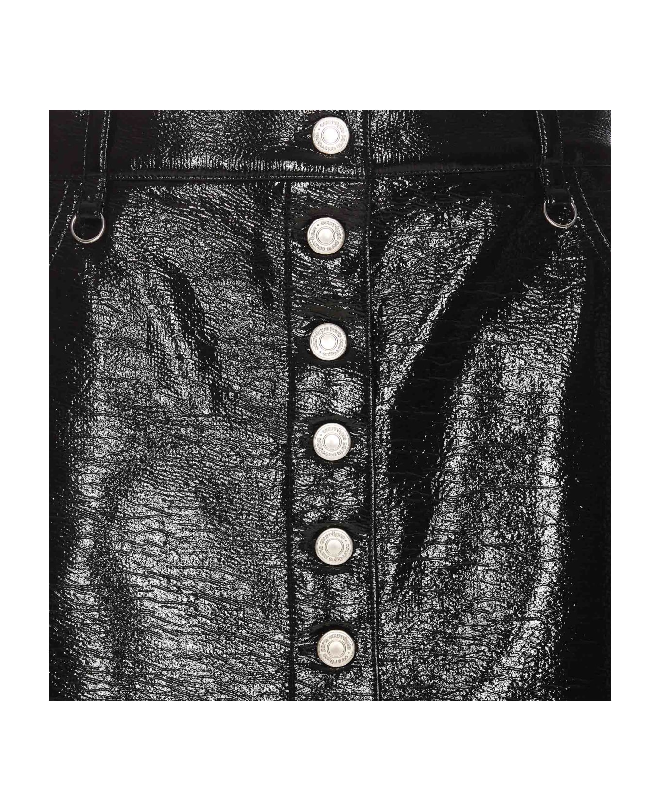 Courrèges Multiflex Vinyl Skirt - Black