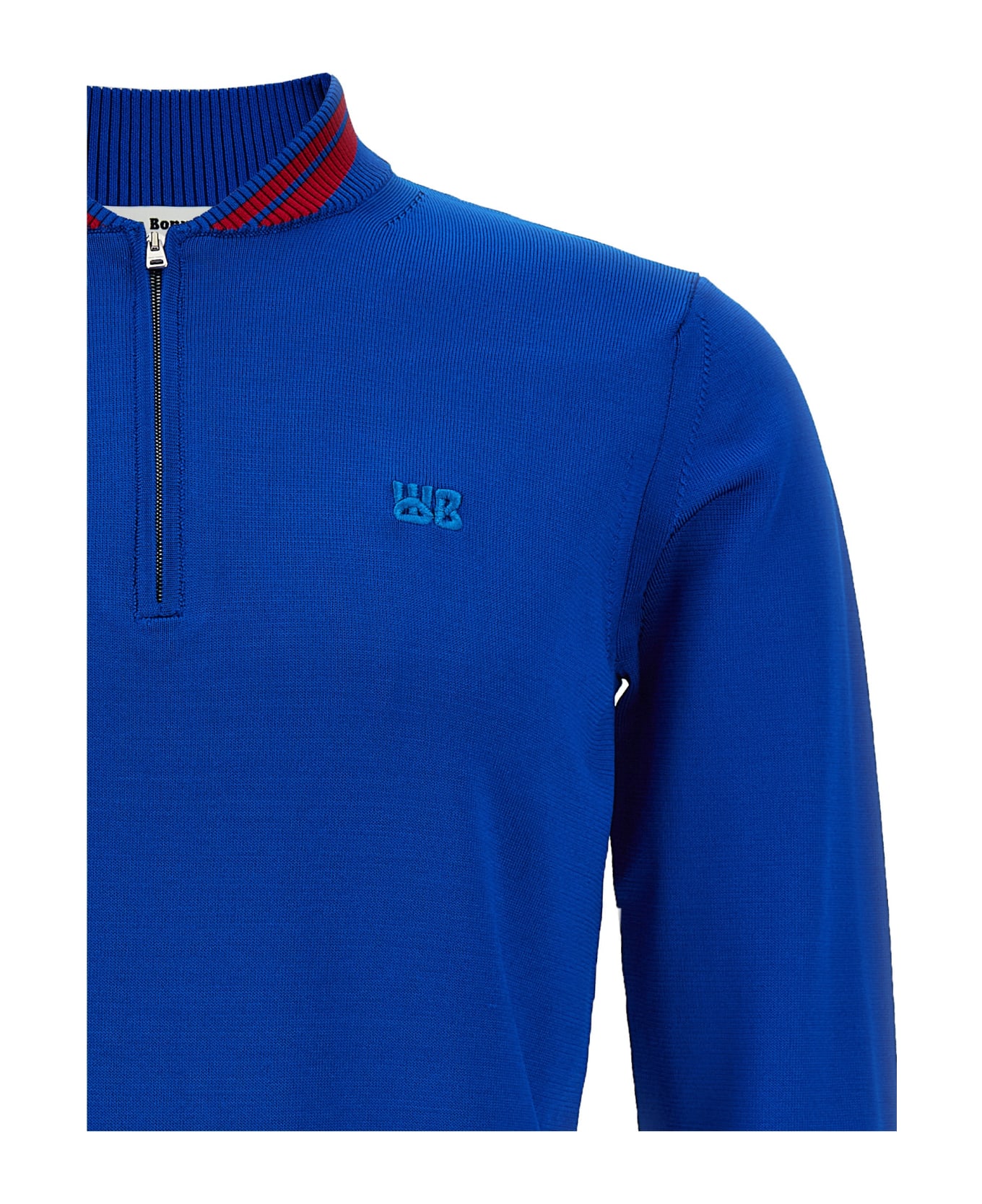 Wales Bonner 'day Knit Top' Sweater - Blue